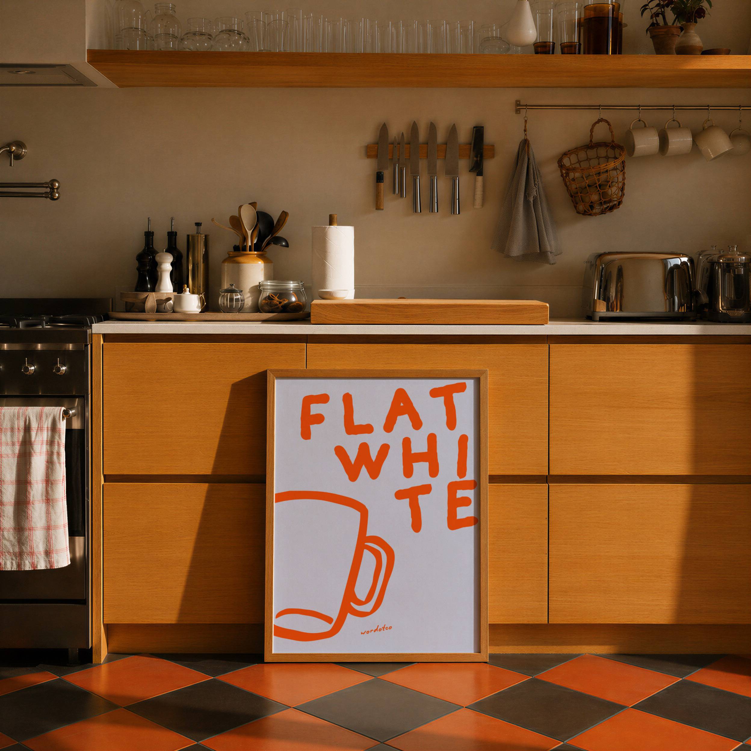 FLAT WHITE PRINT