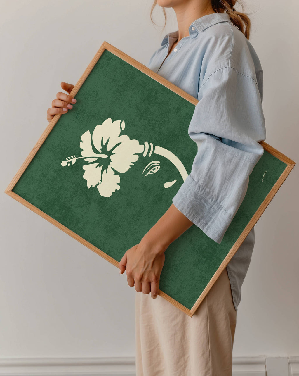 FLORAL GANESH PRINT