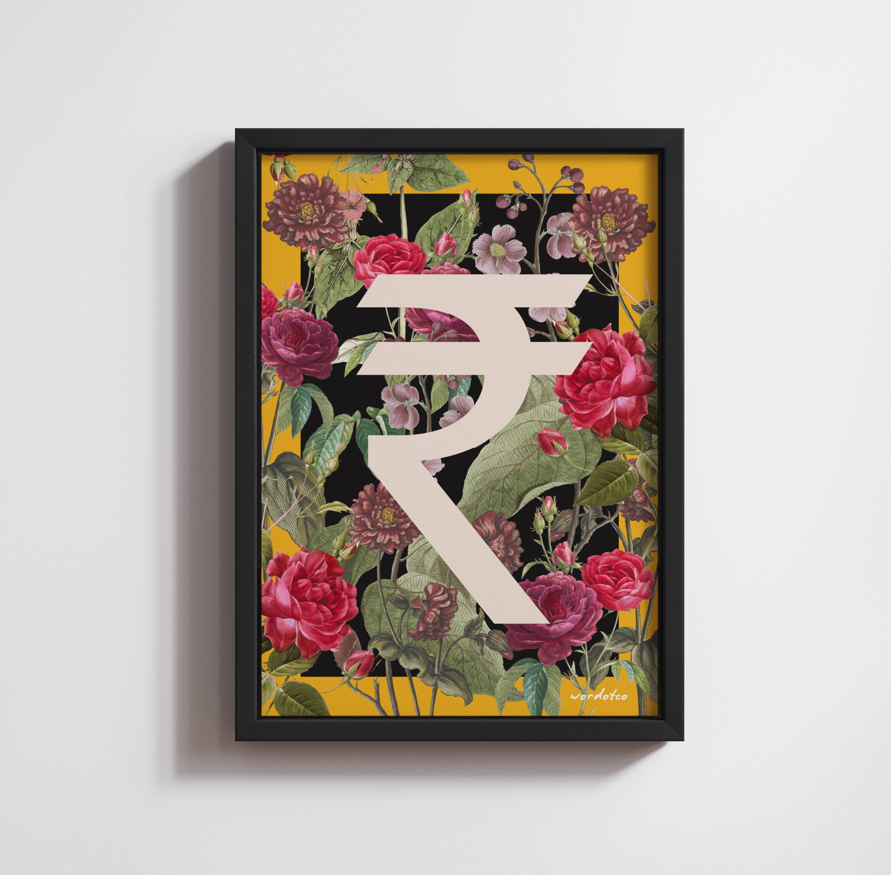 FLORAL RUPEE PRINT