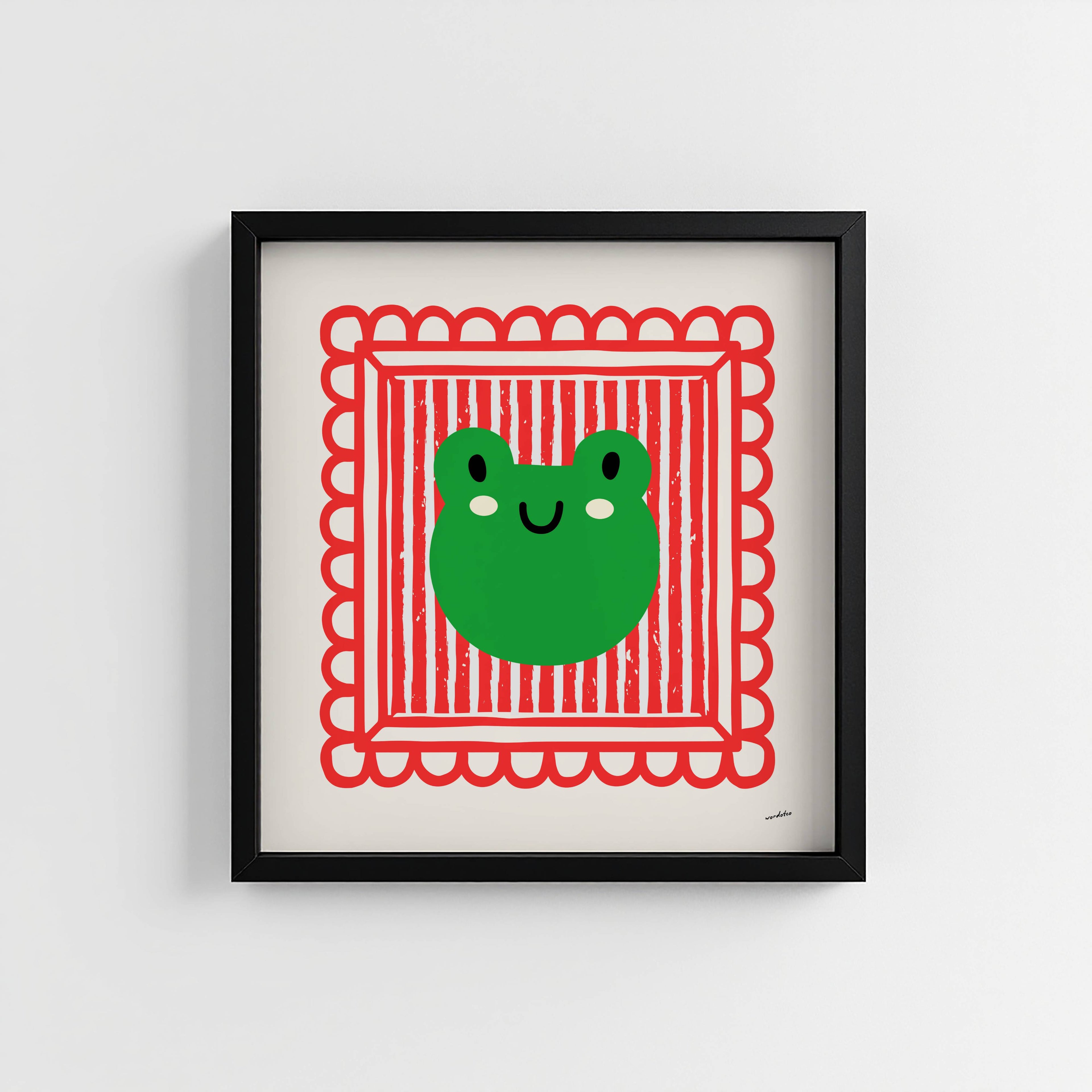 CUTE FROG PRINT