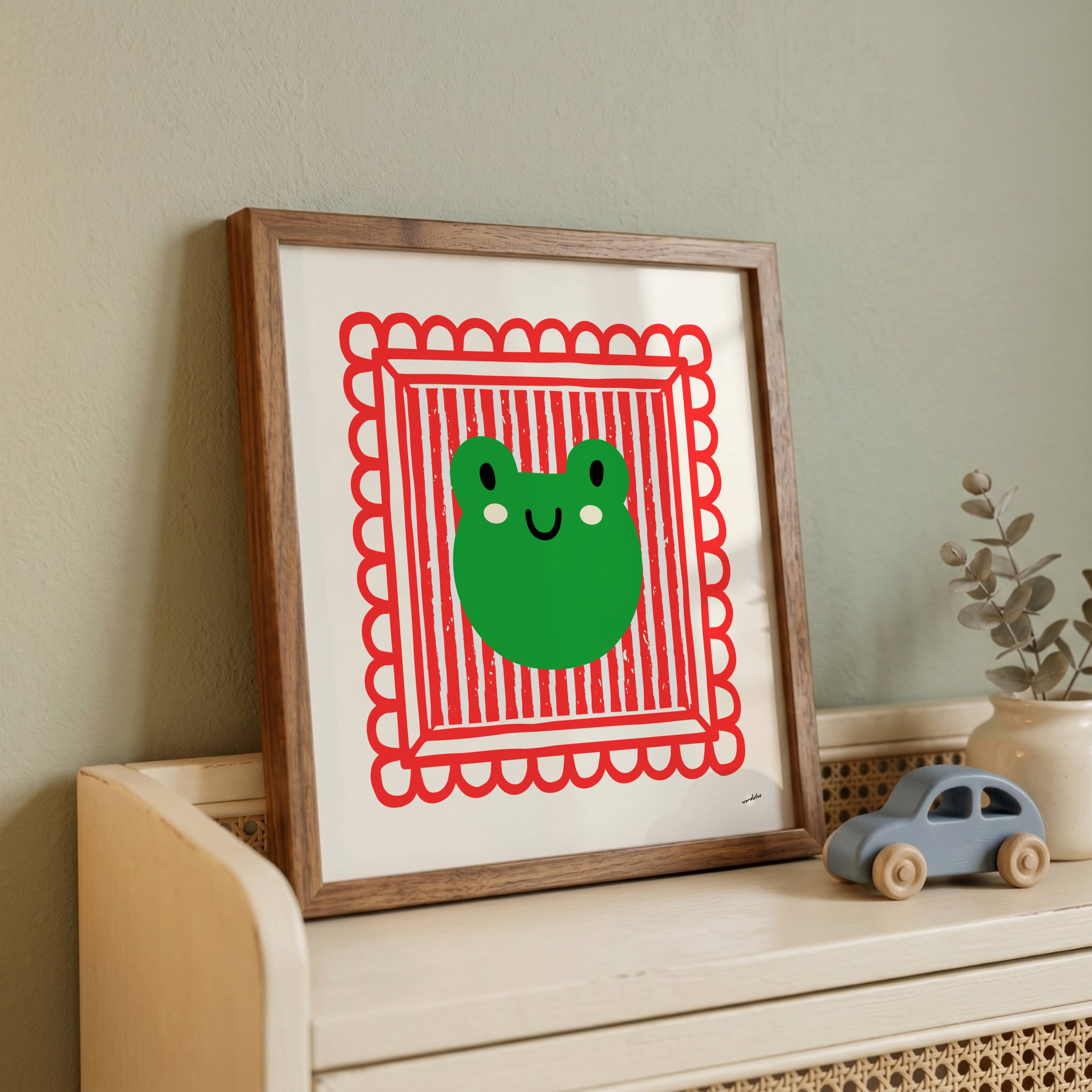 CUTE FROG PRINT