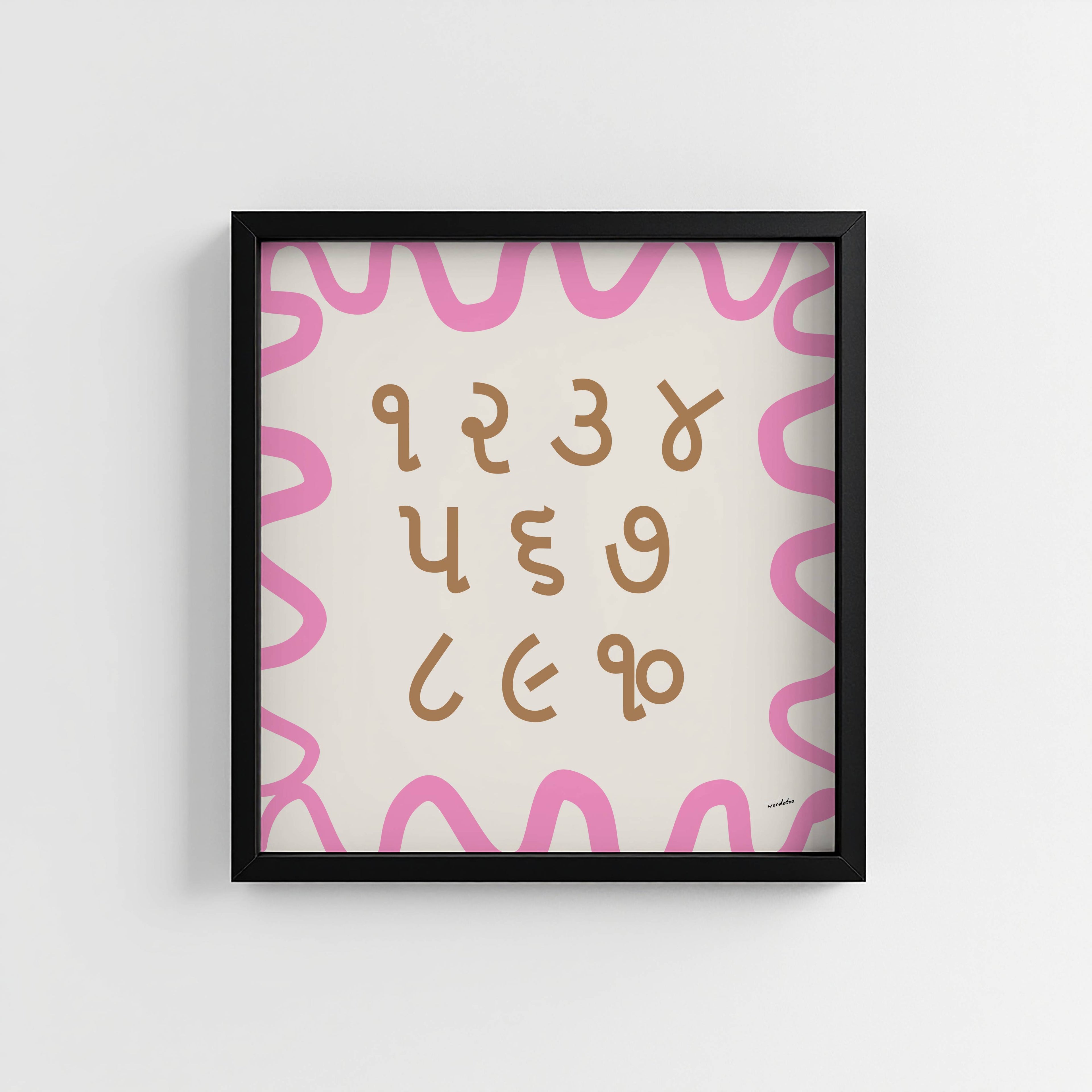 GUJARATI NUMBER CHART PRINT