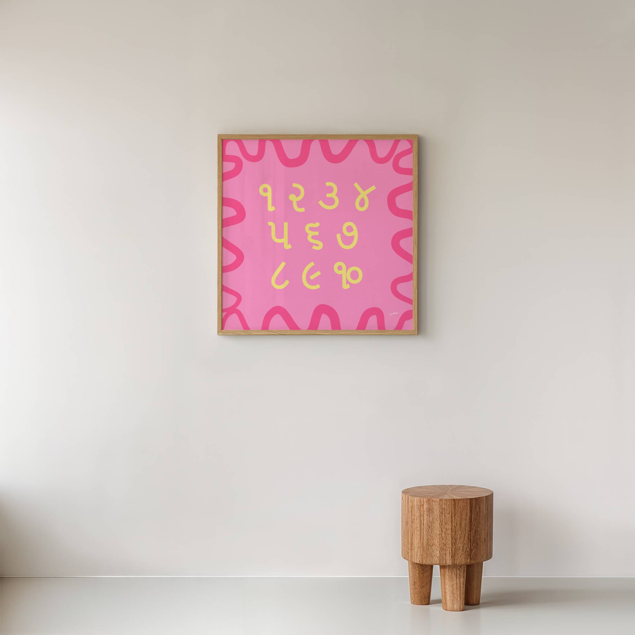 GUJARATI NUMBER CHART PRINT