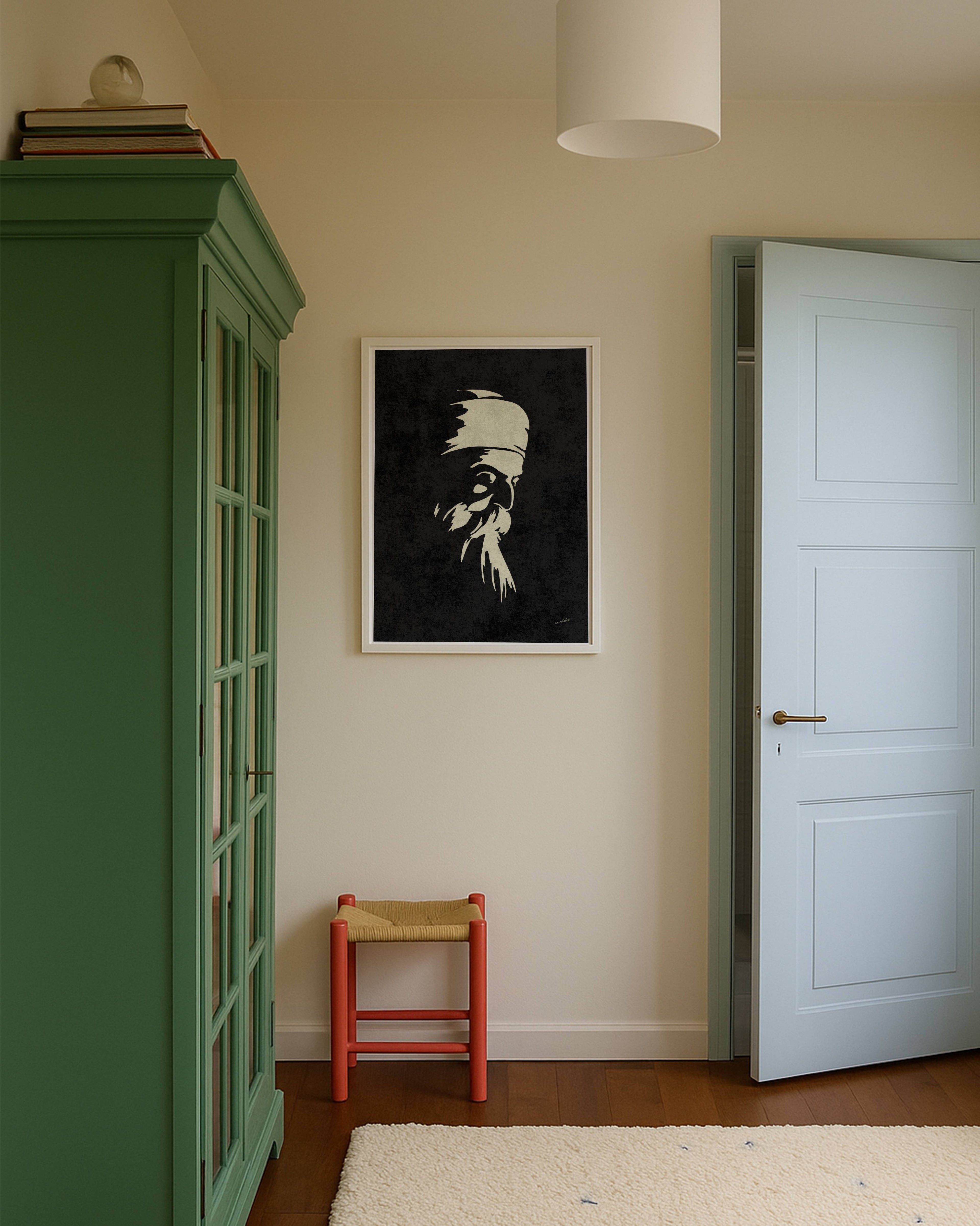 GURU NANAK SILOUHETTE PRINT