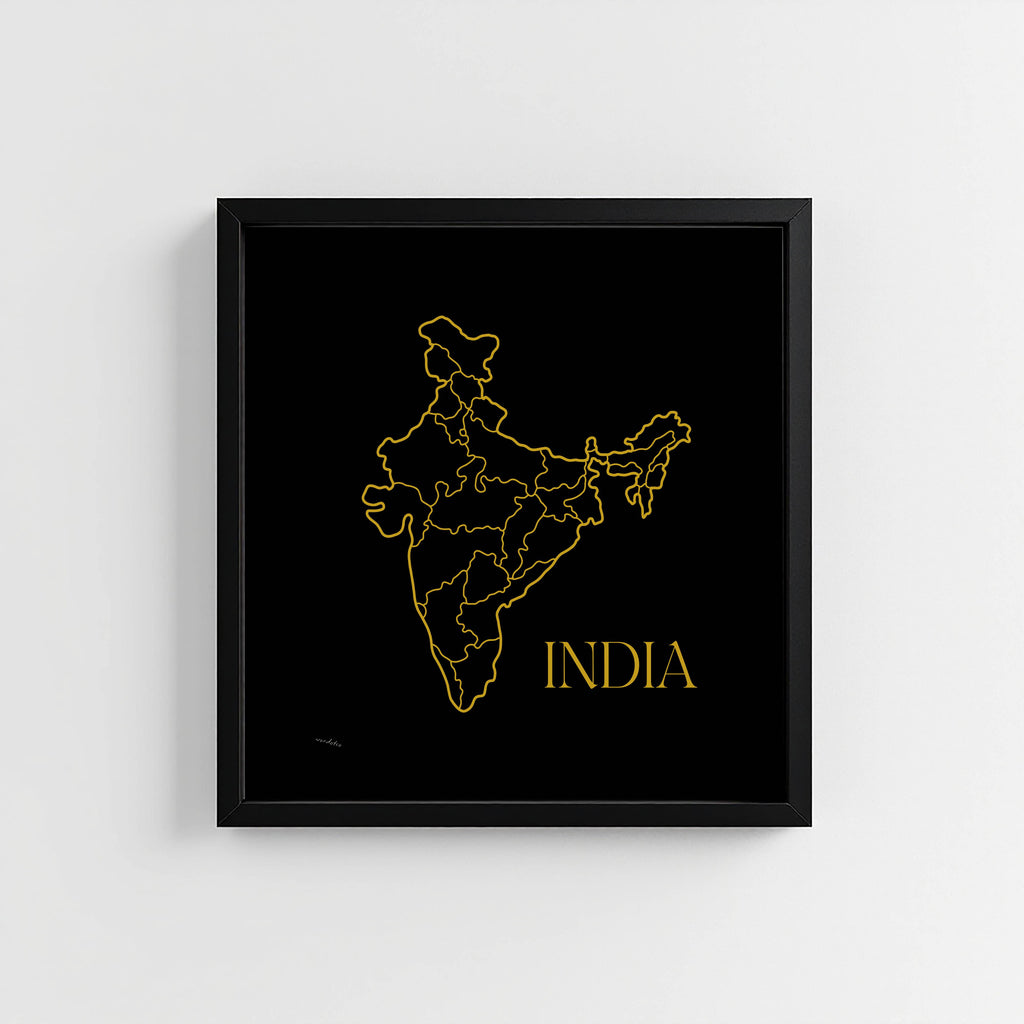 INDIA MAP PRINT