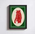 RED TIGER PRINT