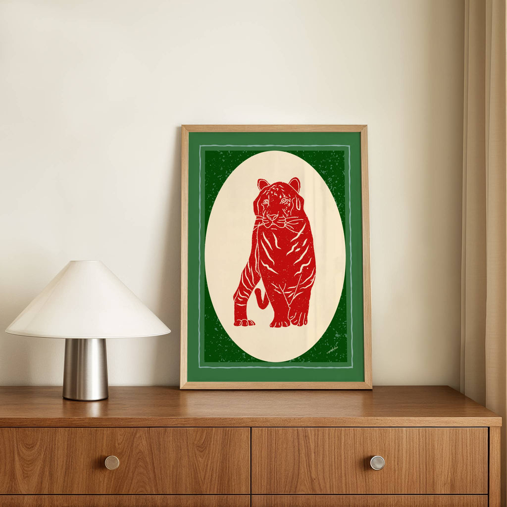 RED TIGER PRINT