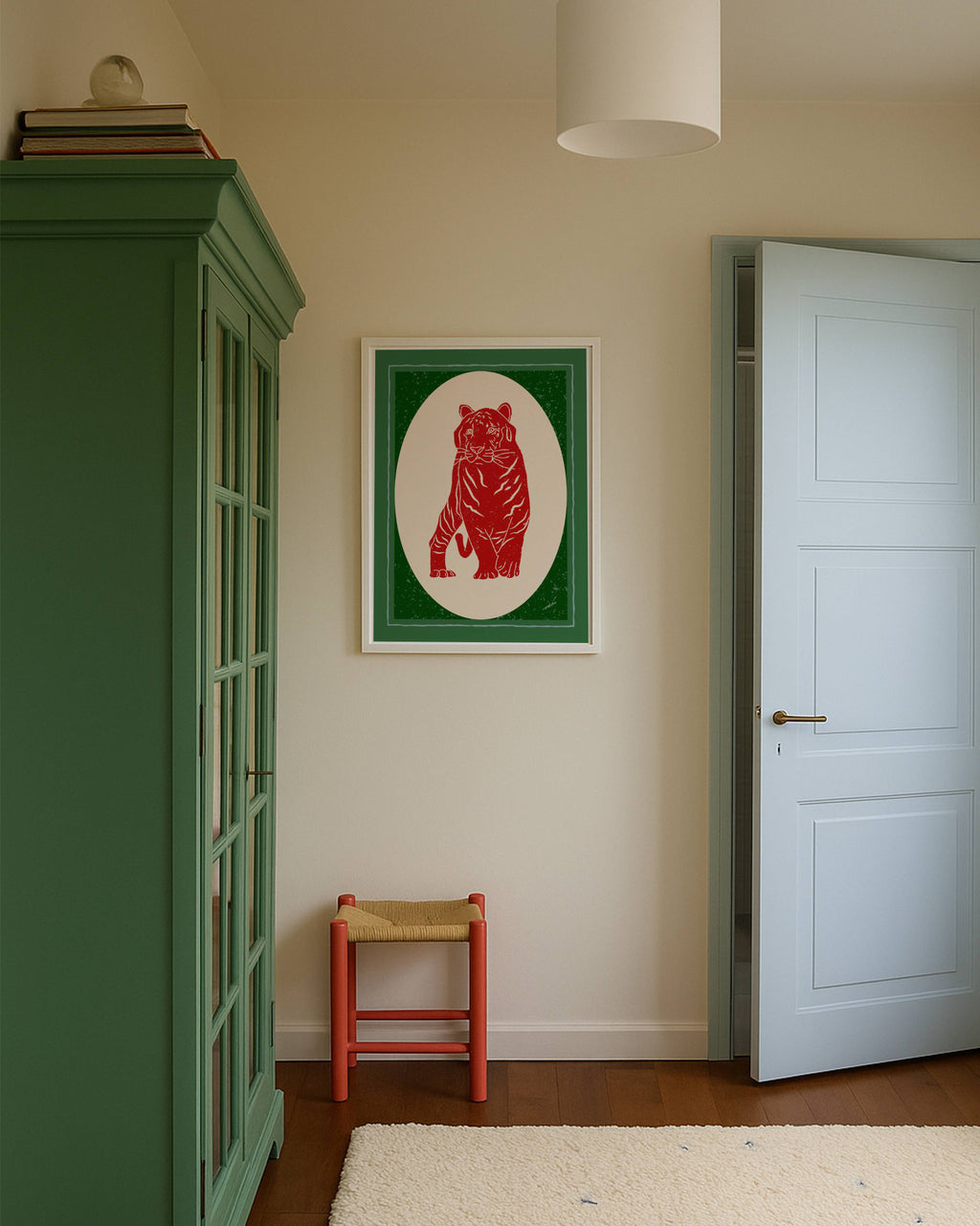 RED TIGER PRINT