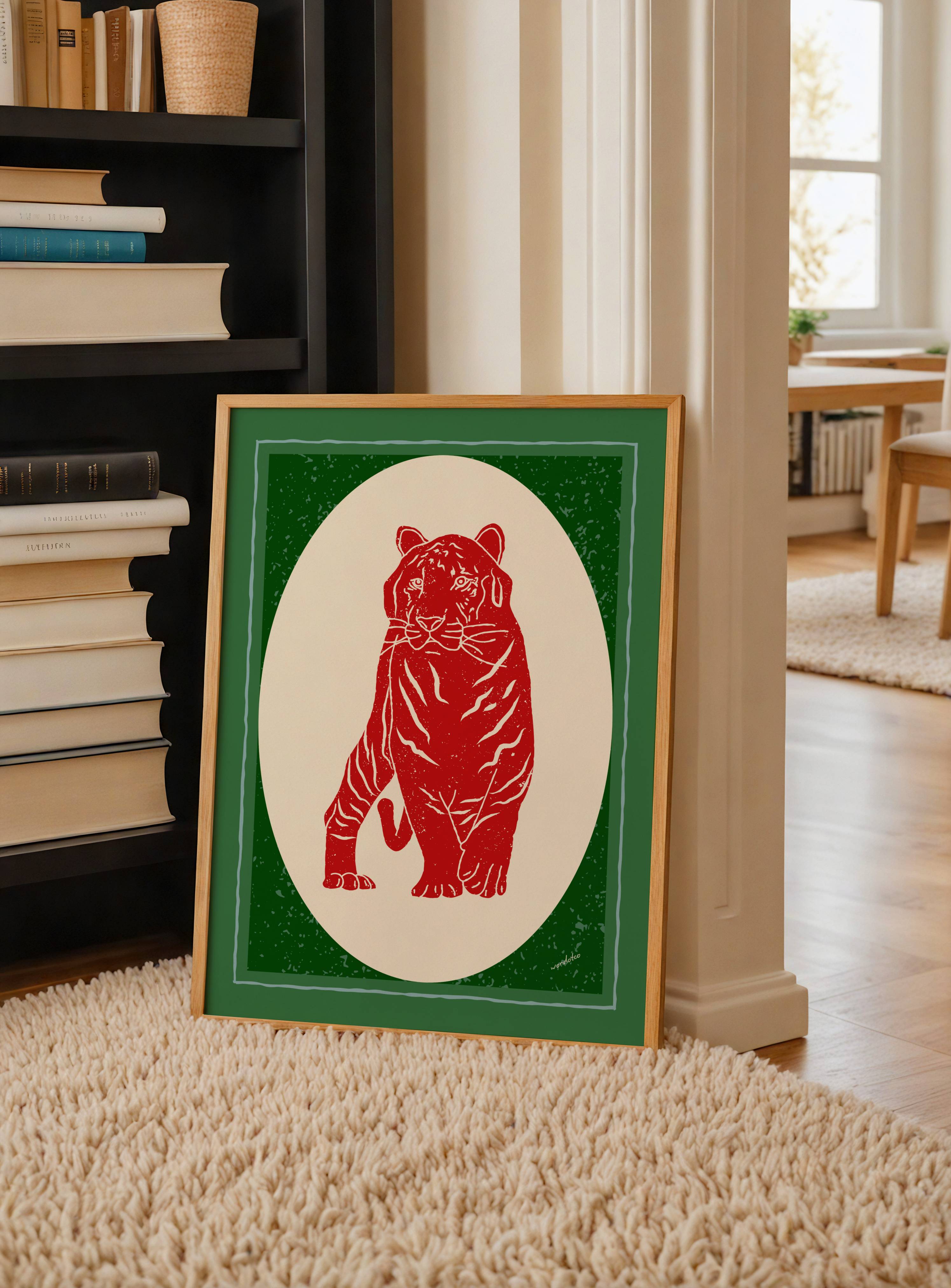 RED TIGER PRINT