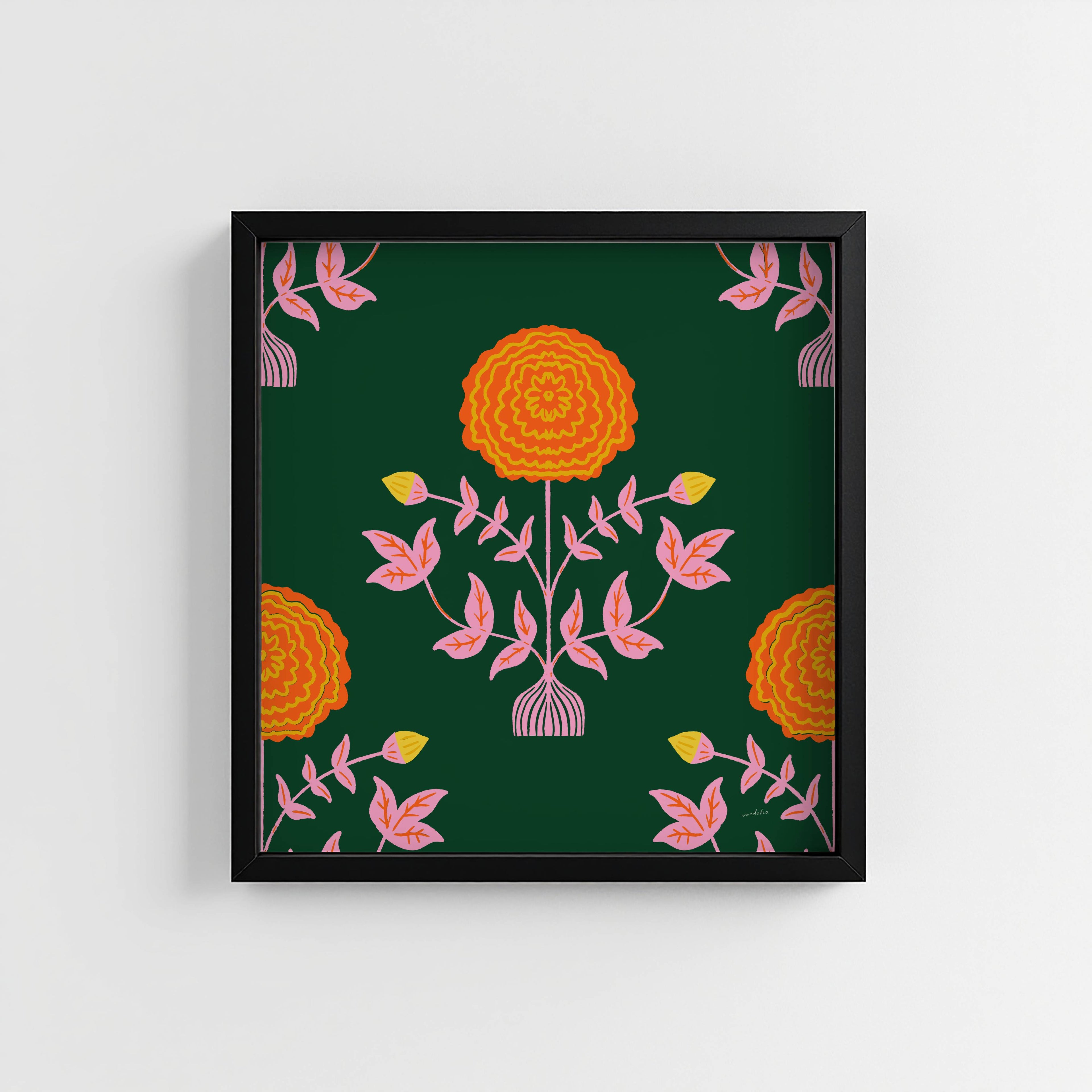 MARIGOLD PATTERN PRINT