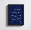 NURSERY MIDNIGHT MOOL MANTAR PRINT