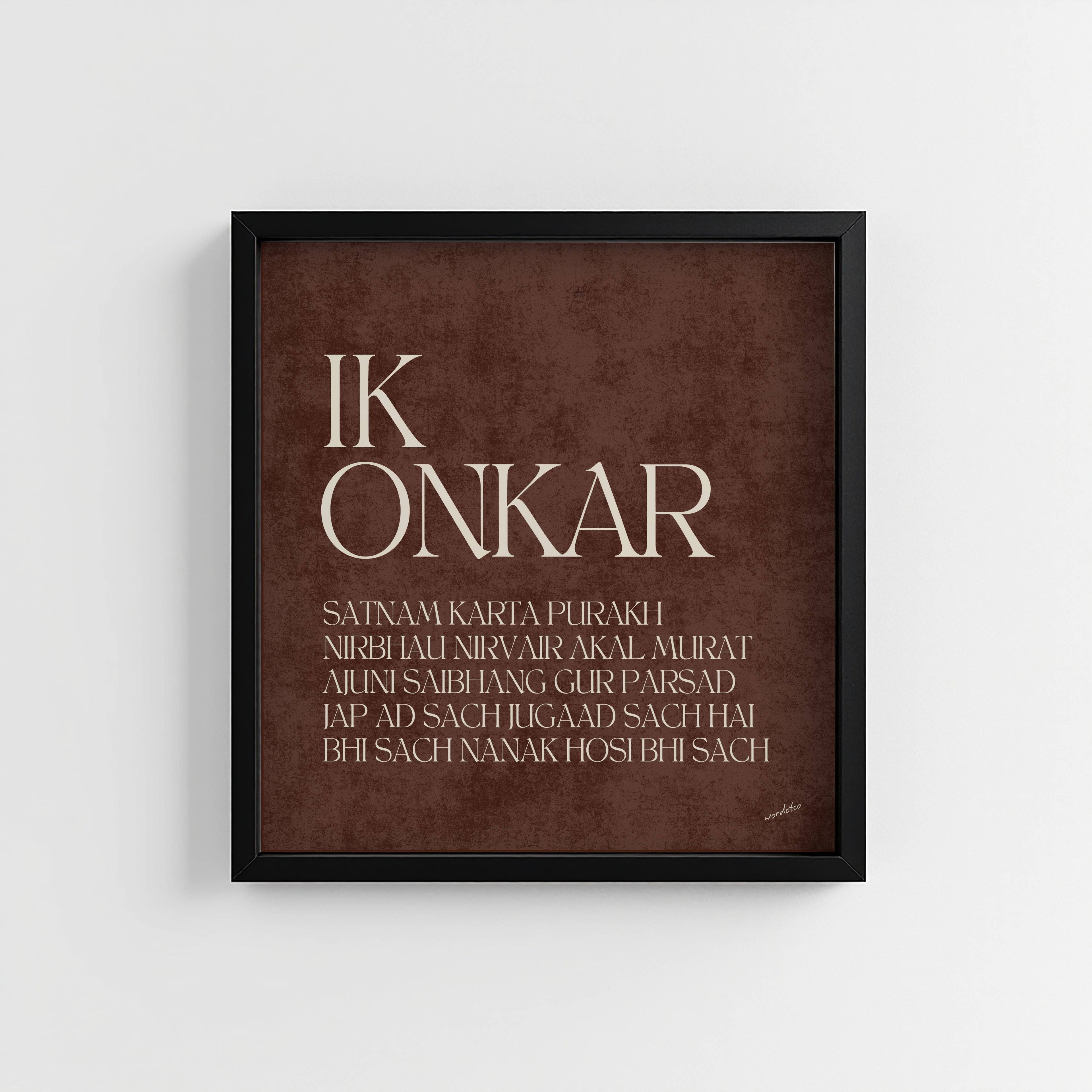 IK ONKAR MOOL MANTAR PRINT