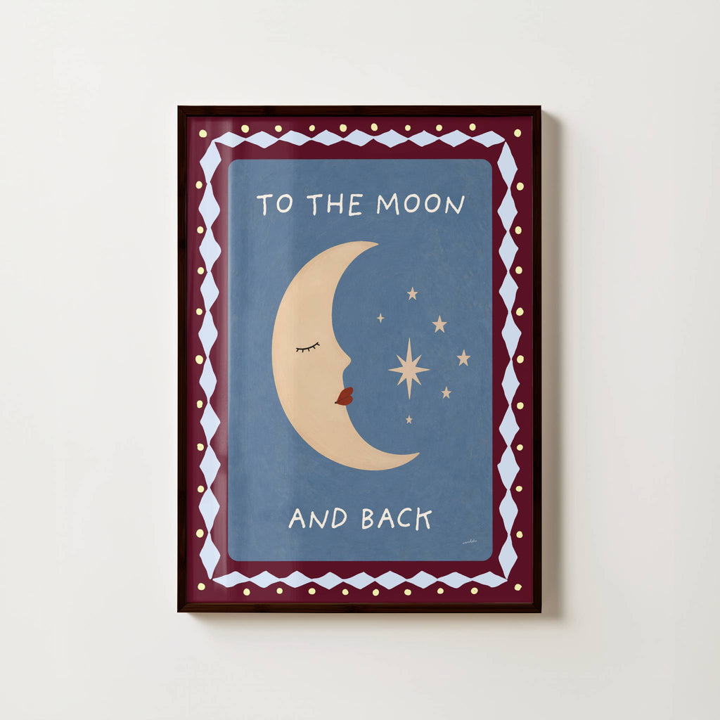 TO THE MOON AND BACK PRINT