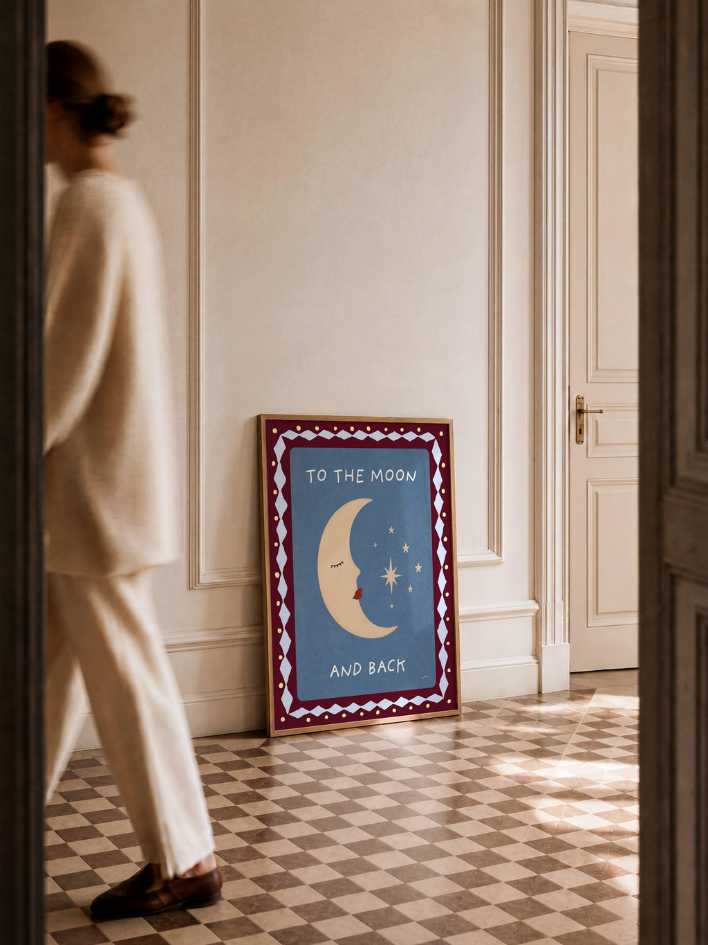 TO THE MOON AND BACK PRINT