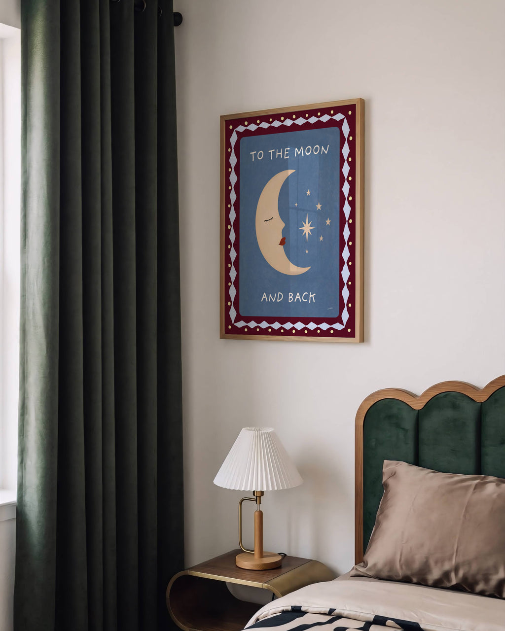 TO THE MOON AND BACK PRINT