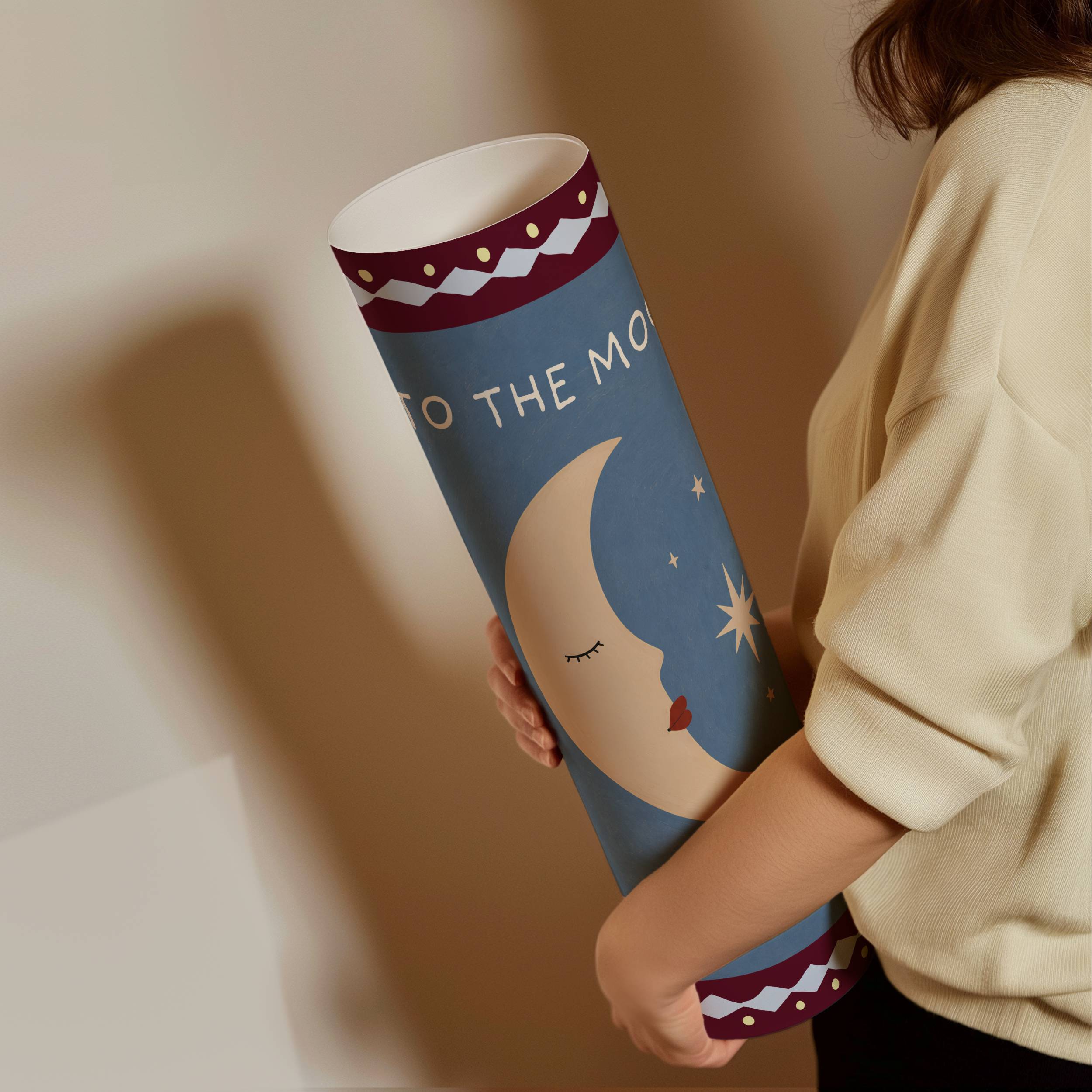 TO THE MOON AND BACK PRINT