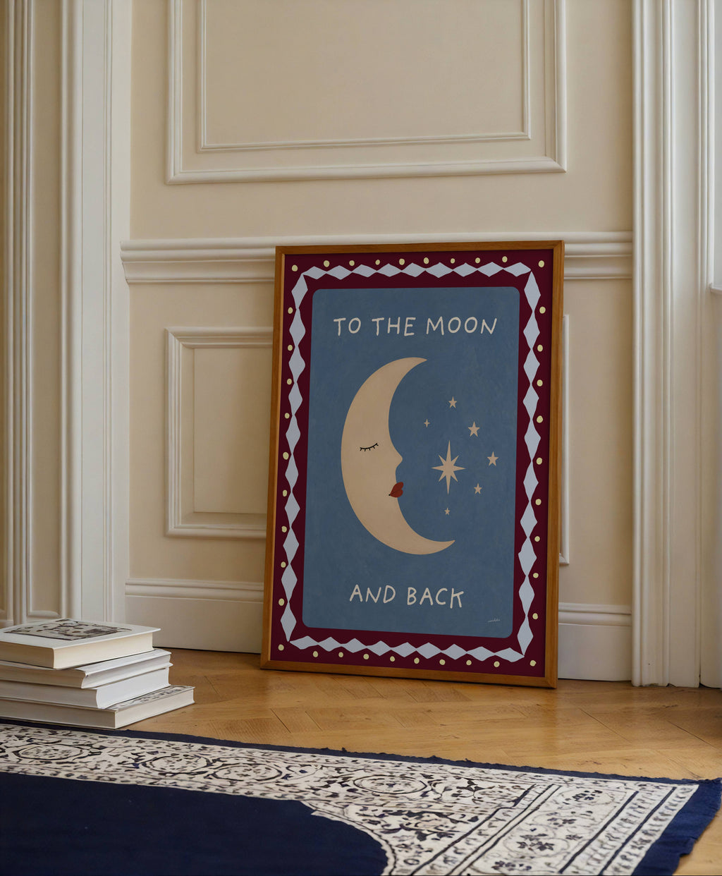 TO THE MOON AND BACK PRINT