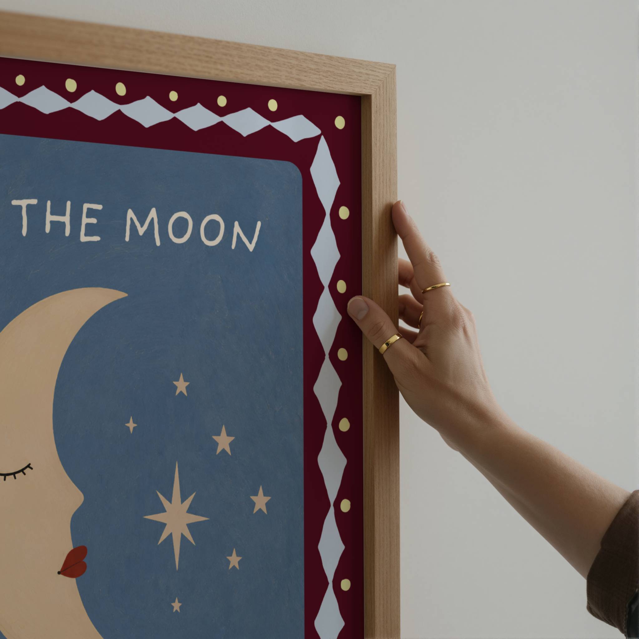 TO THE MOON AND BACK PRINT