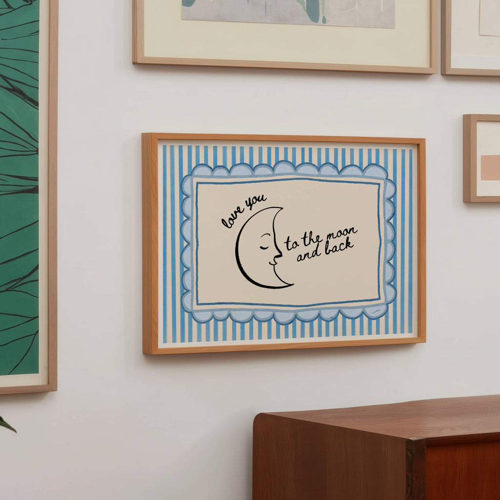 TO THE MOON AND BACK PRINT