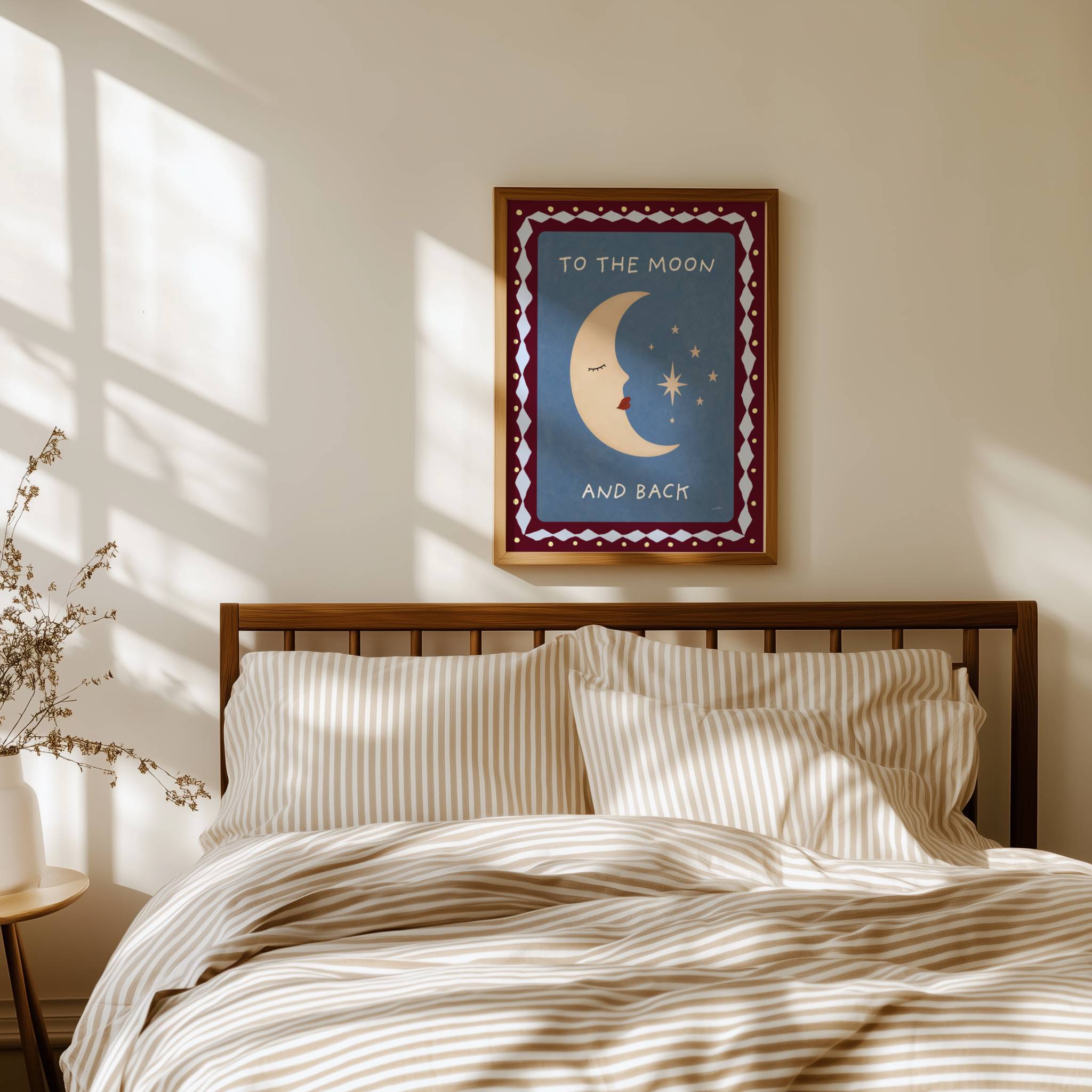 TO THE MOON AND BACK PRINT