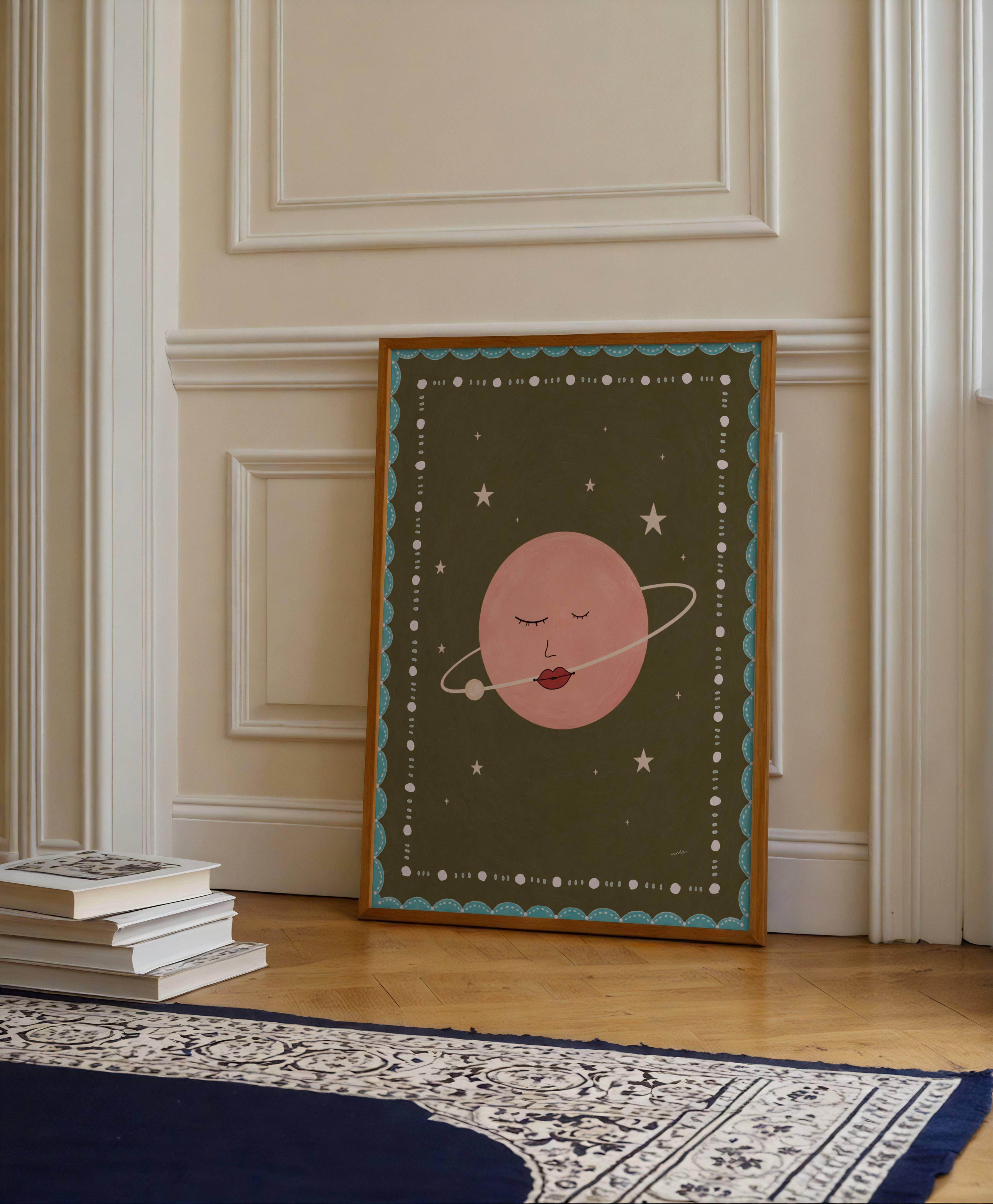 WHIMSICAL MOON PRINT
