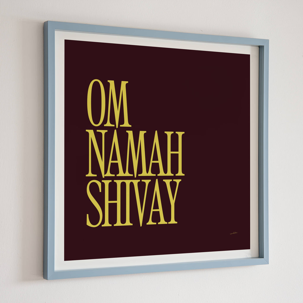 OM NAMAH SHIVAY PRINT