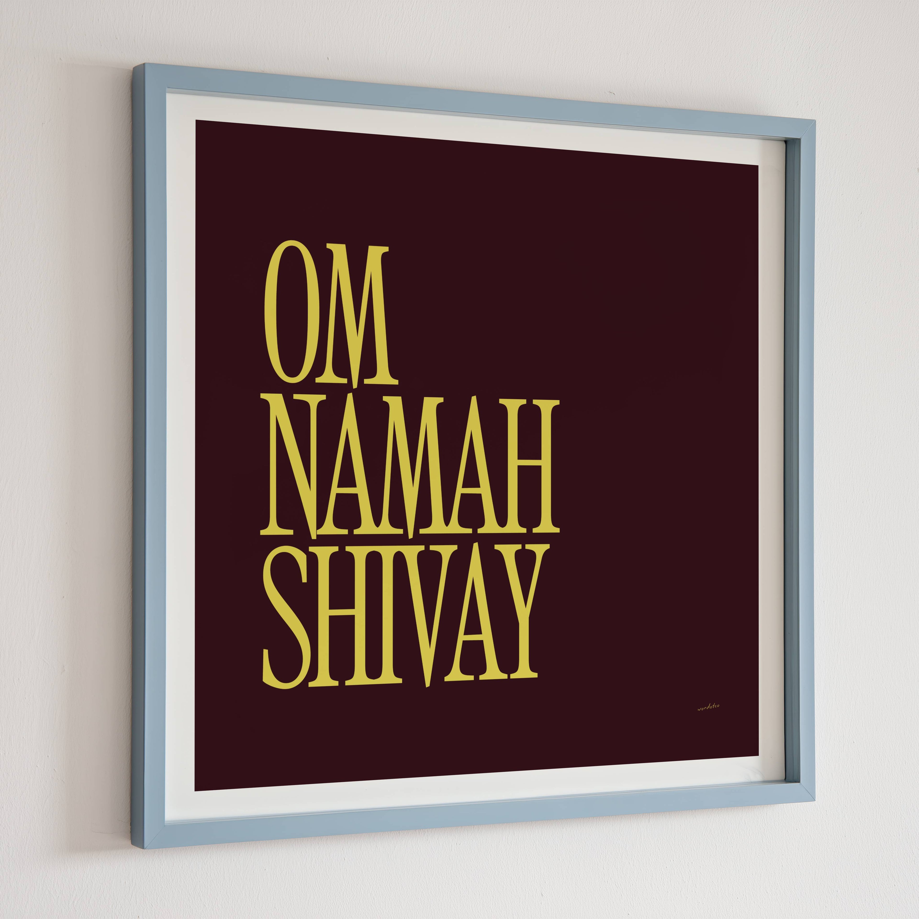 OM NAMAH SHIVAY PRINT