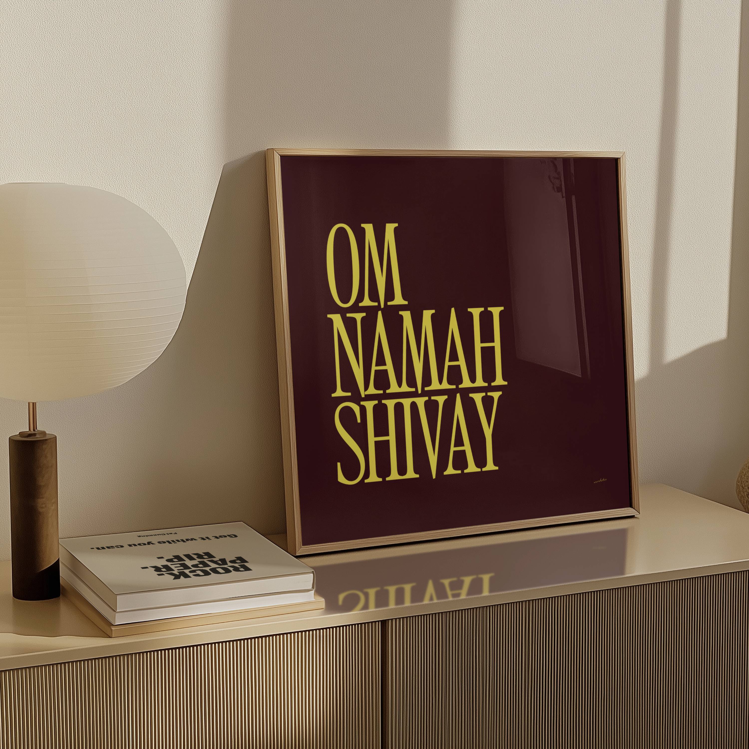 OM NAMAH SHIVAY PRINT