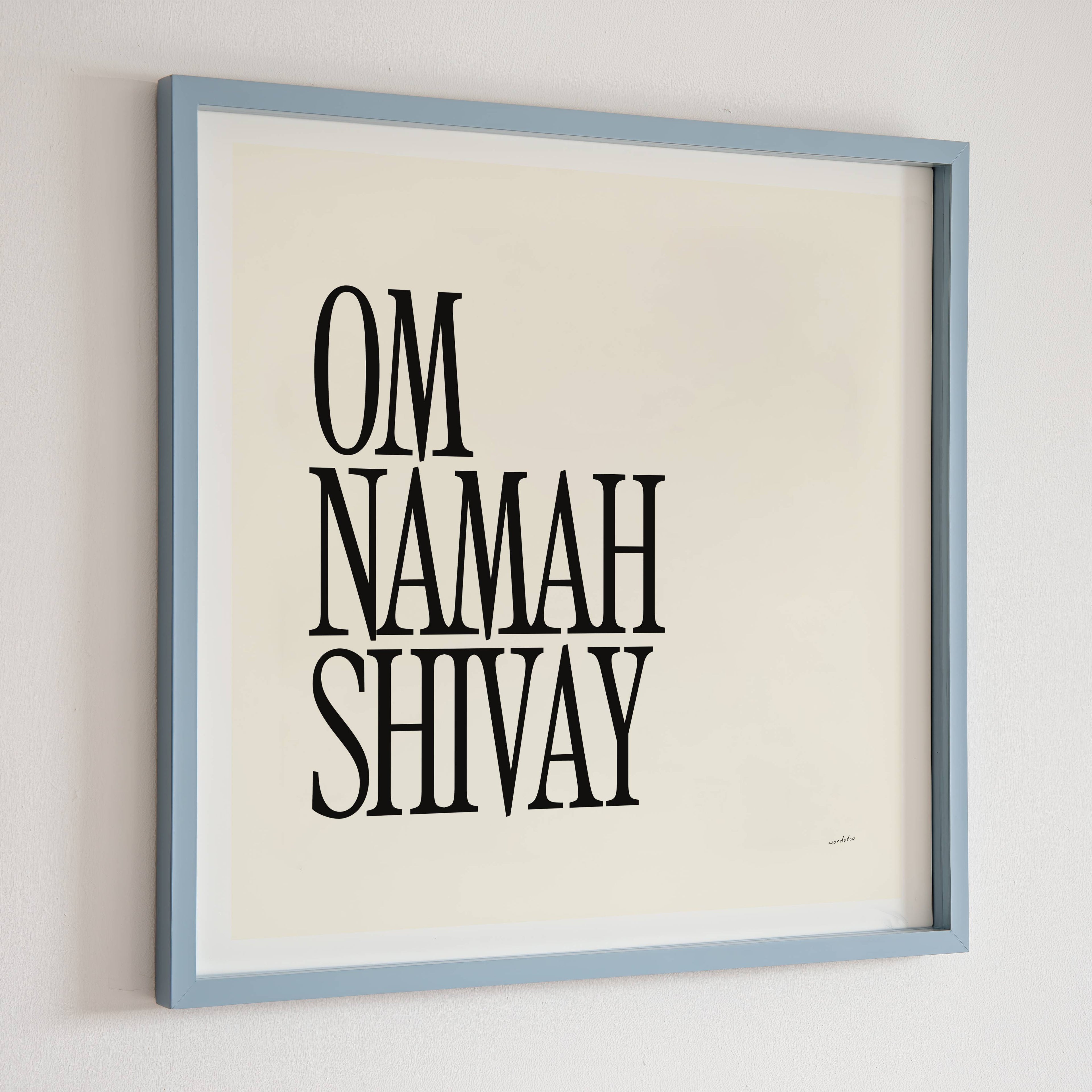 OM NAMAH SHIVAY PRINT