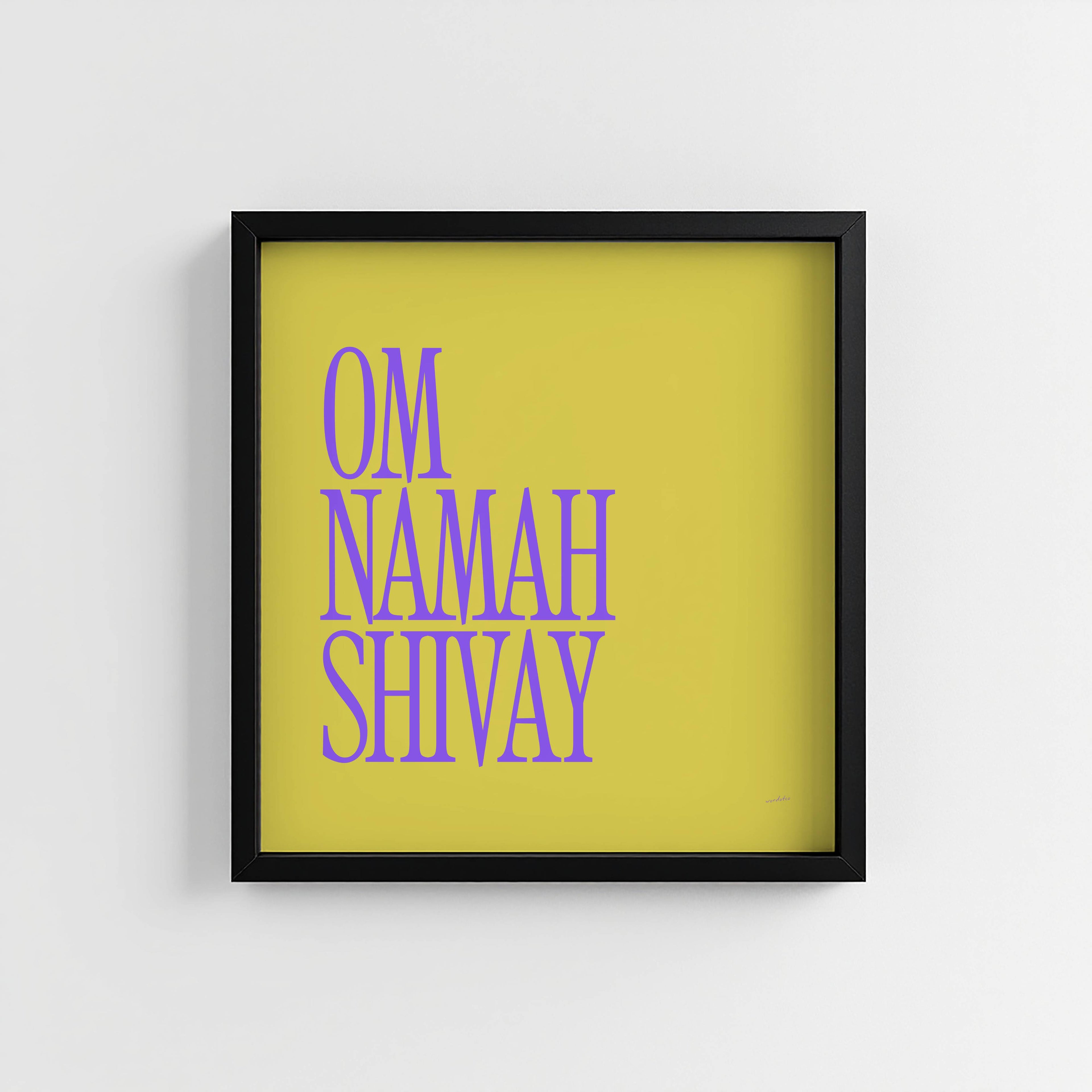 OM NAMAH SHIVAY PRINT