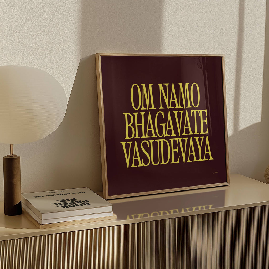 OM NAMO BHAGAVATE VASUDEVAYA PRINT