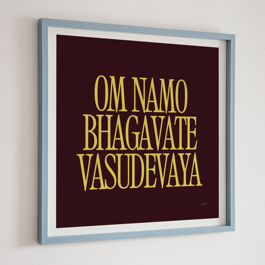 OM NAMO BHAGAVATE VASUDEVAYA PRINT