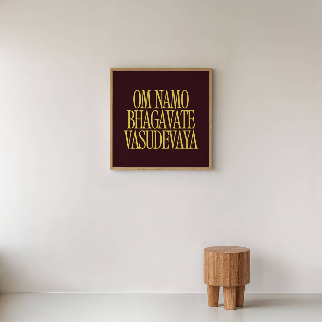 OM NAMO BHAGAVATE VASUDEVAYA PRINT