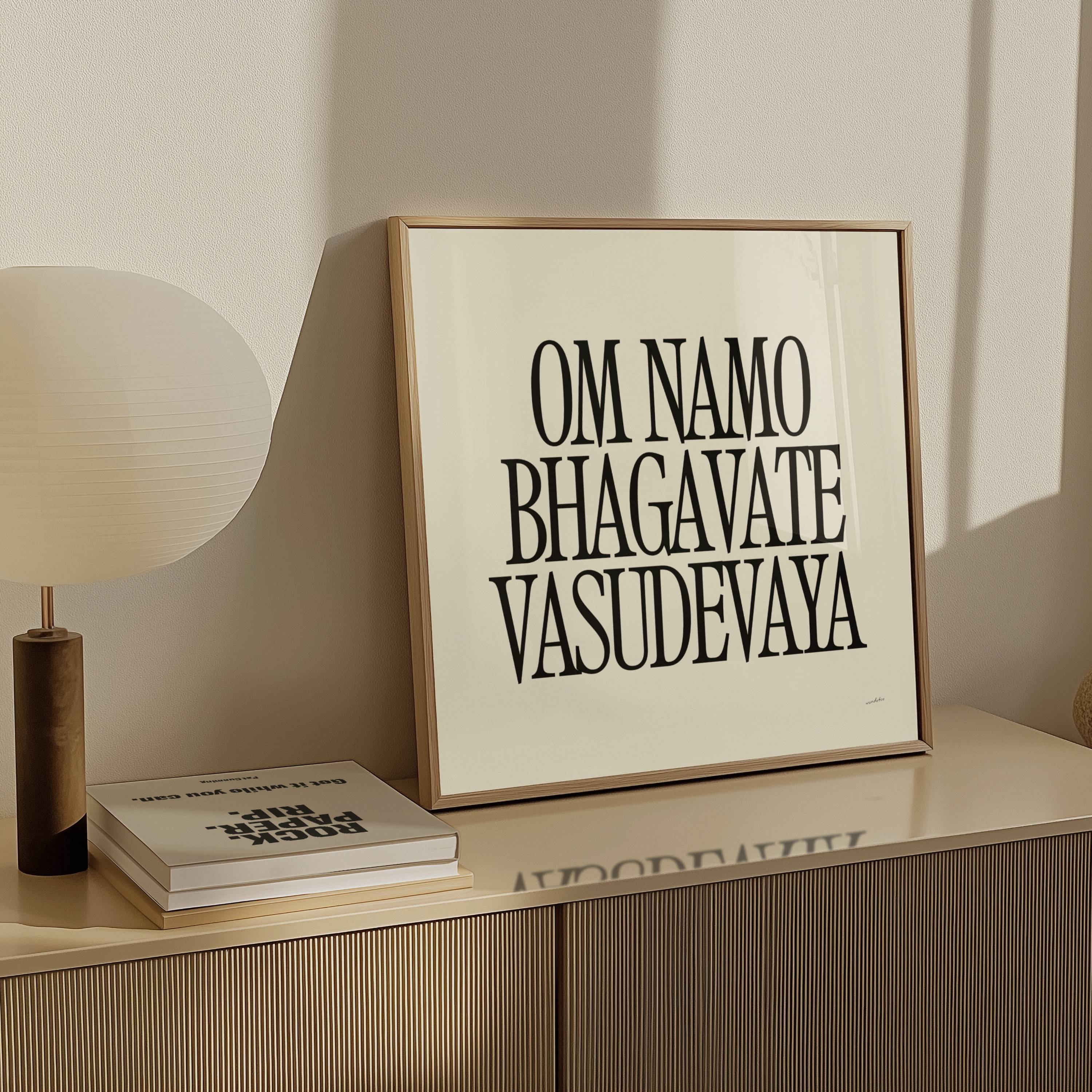 OM NAMO BHAGAVATE VASUDEVAYA PRINT