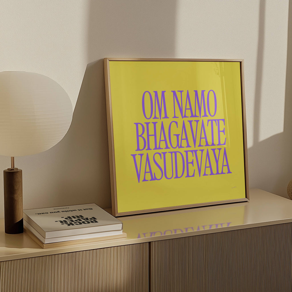 OM NAMO BHAGAVATE VASUDEVAYA PRINT