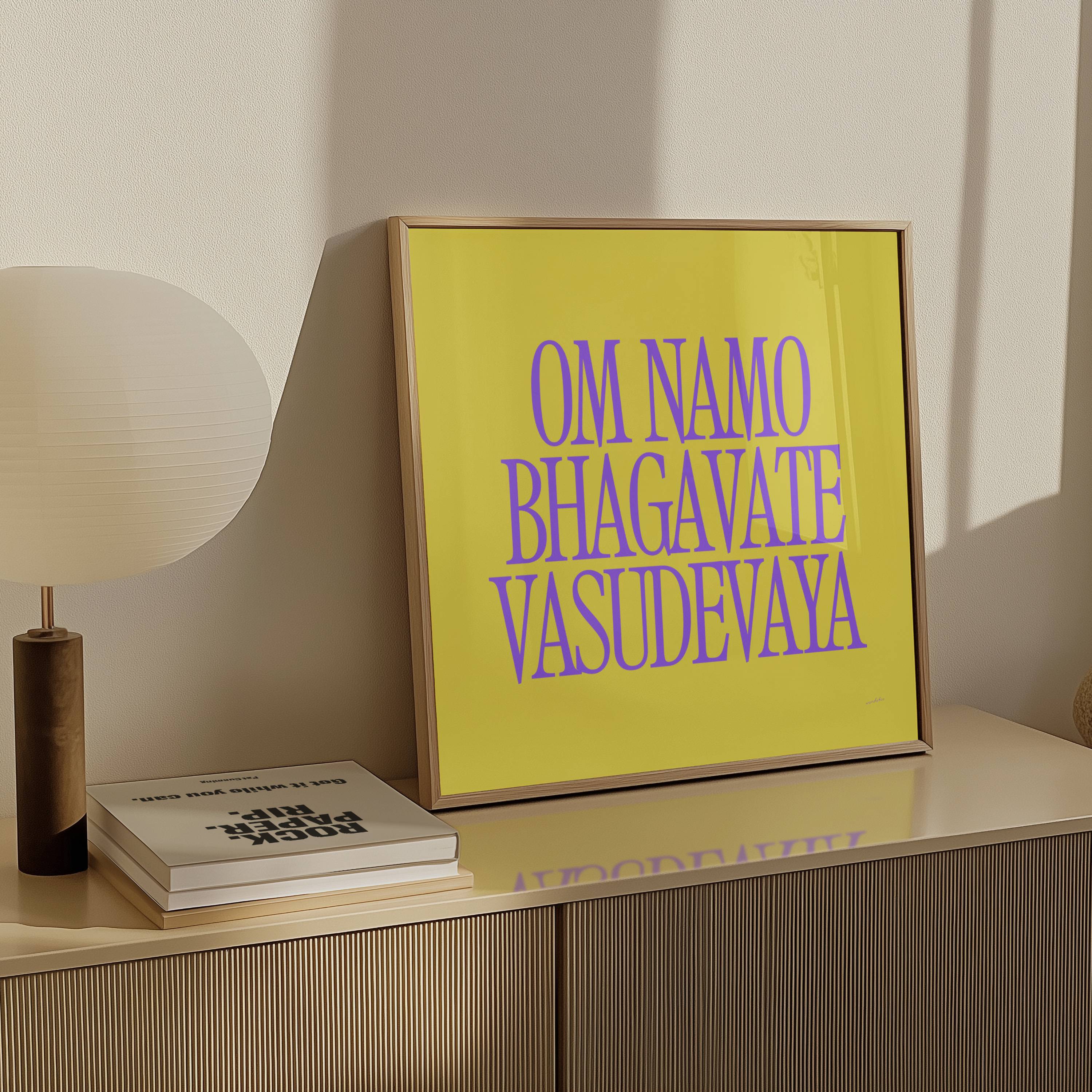OM NAMO BHAGAVATE VASUDEVAYA PRINT