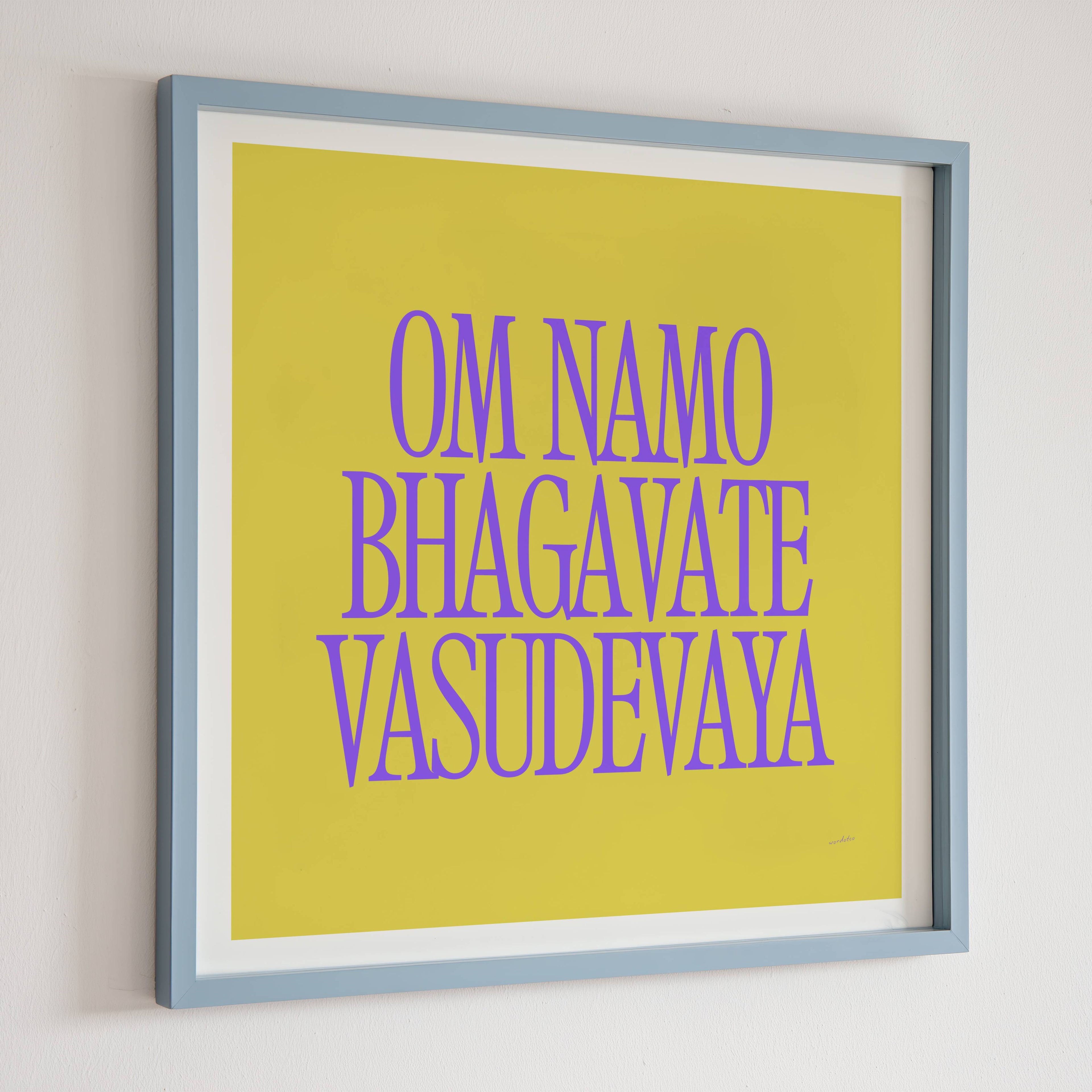 OM NAMO BHAGAVATE VASUDEVAYA PRINT
