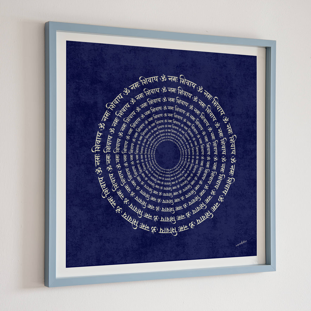 OM NAMAH SHIVAY CHANT PRINT