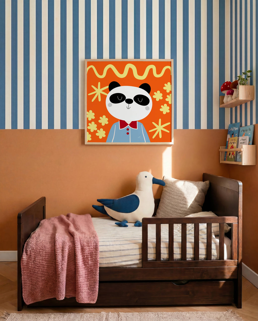 Dapper Panda Print | Whimsical Animal Wall Art – Wordotco