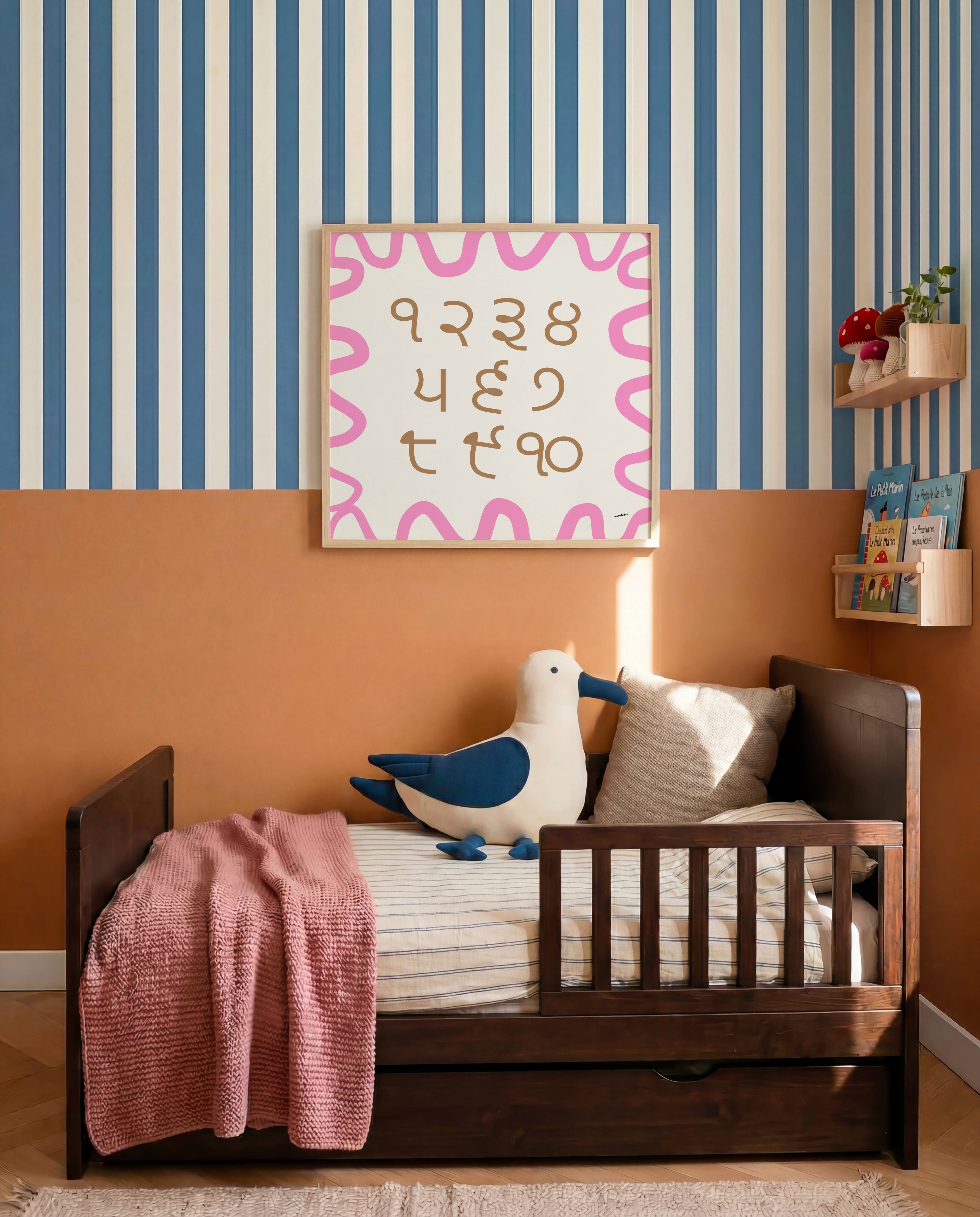 PUNJABI NUMBER CHART PRINT