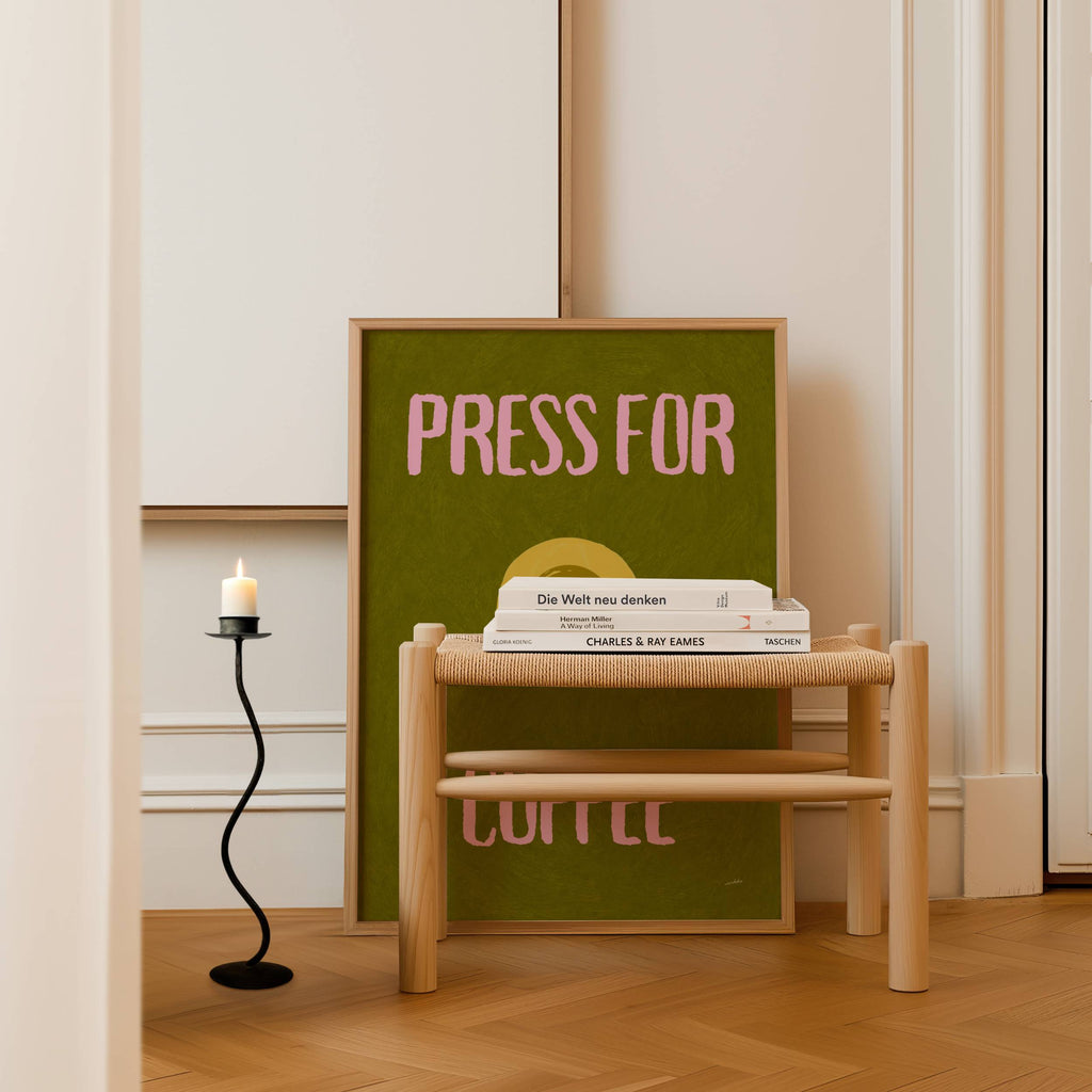 PRESS FOR COFFEE PRINT