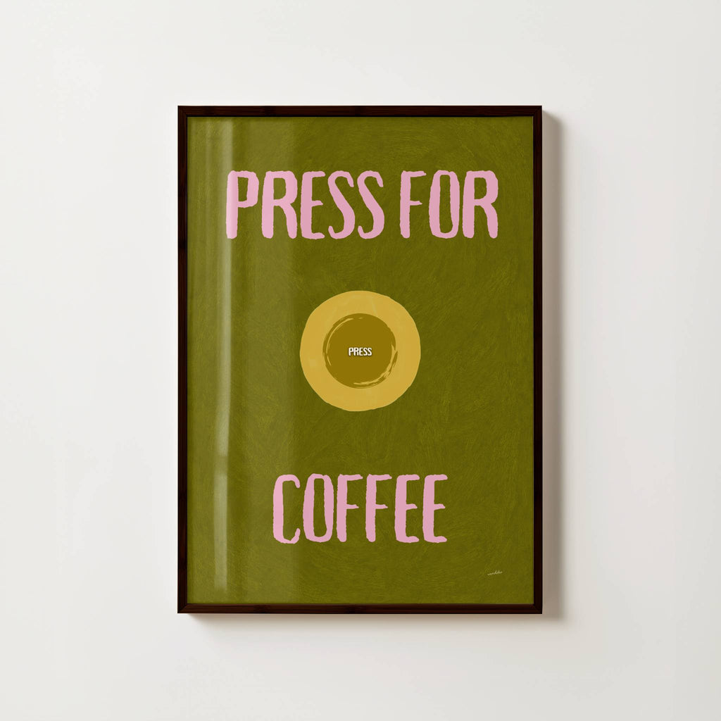 PRESS FOR COFFEE PRINT