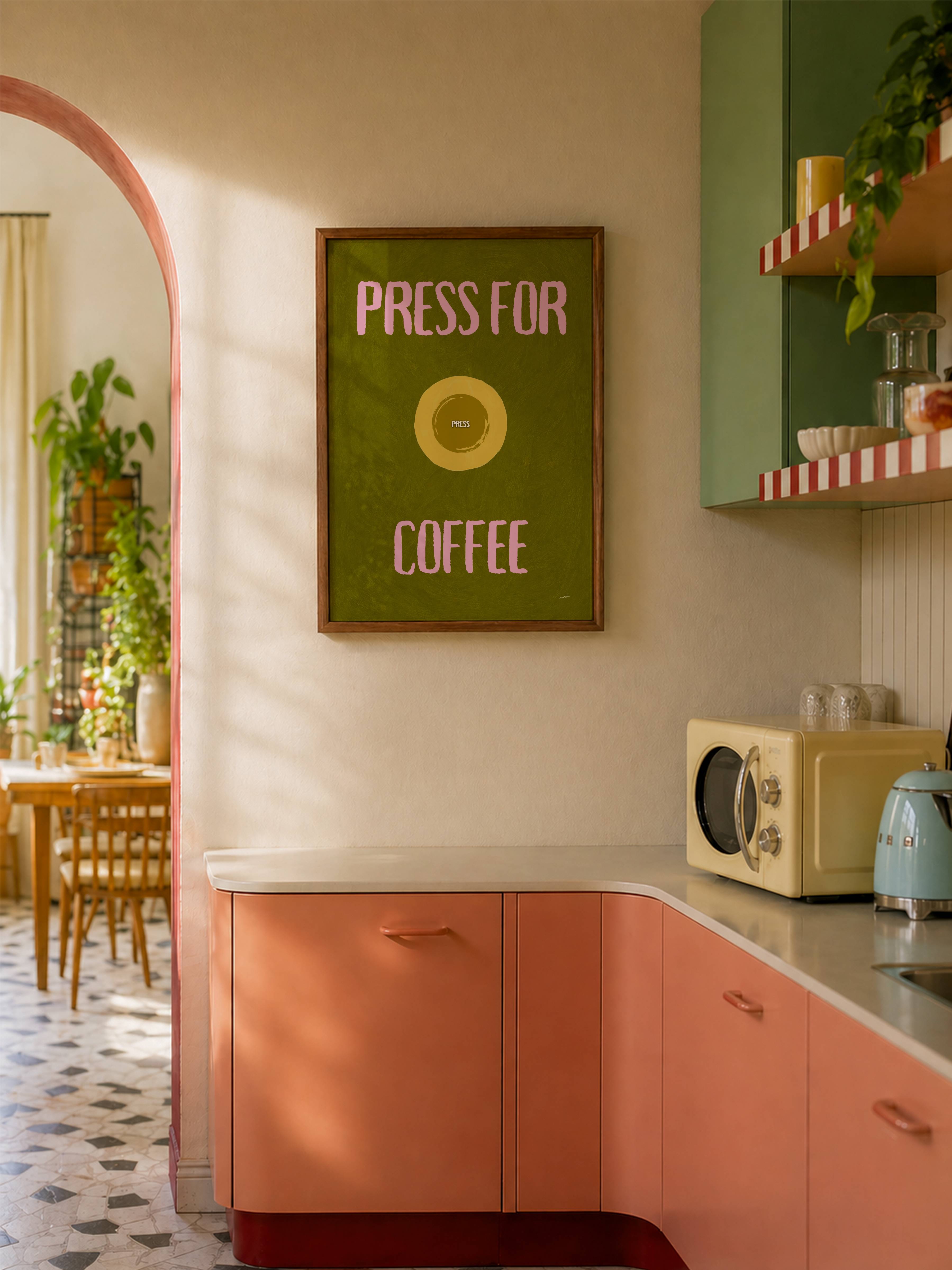 PRESS FOR COFFEE PRINT
