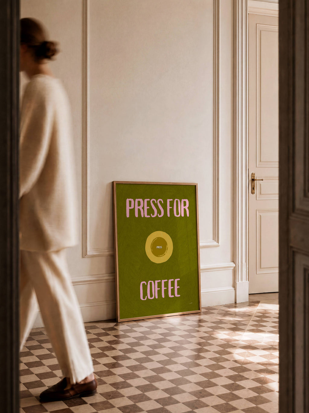 PRESS FOR COFFEE PRINT