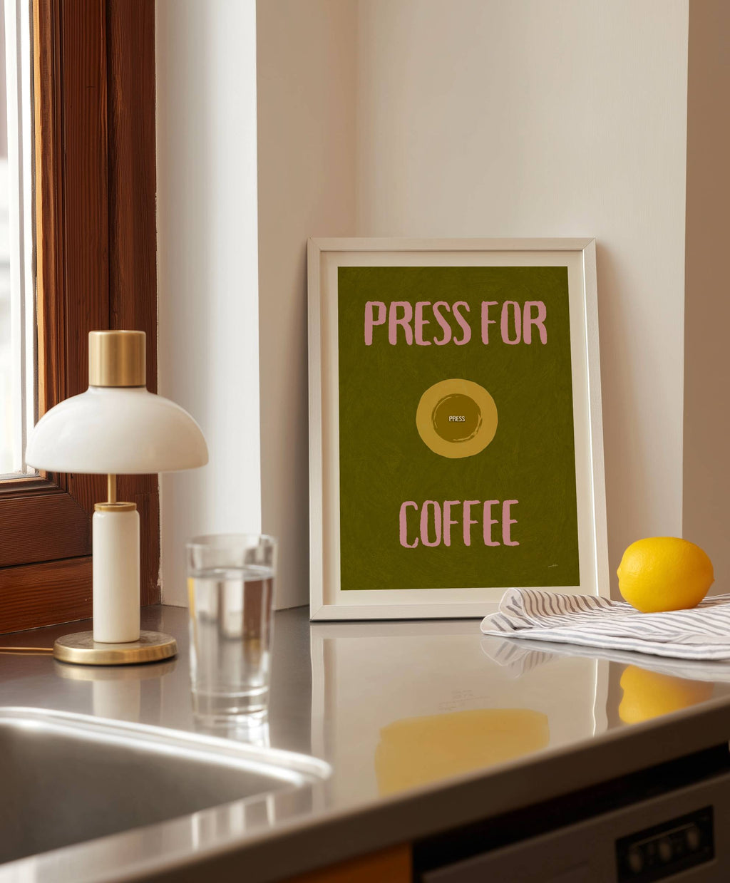 PRESS FOR COFFEE PRINT