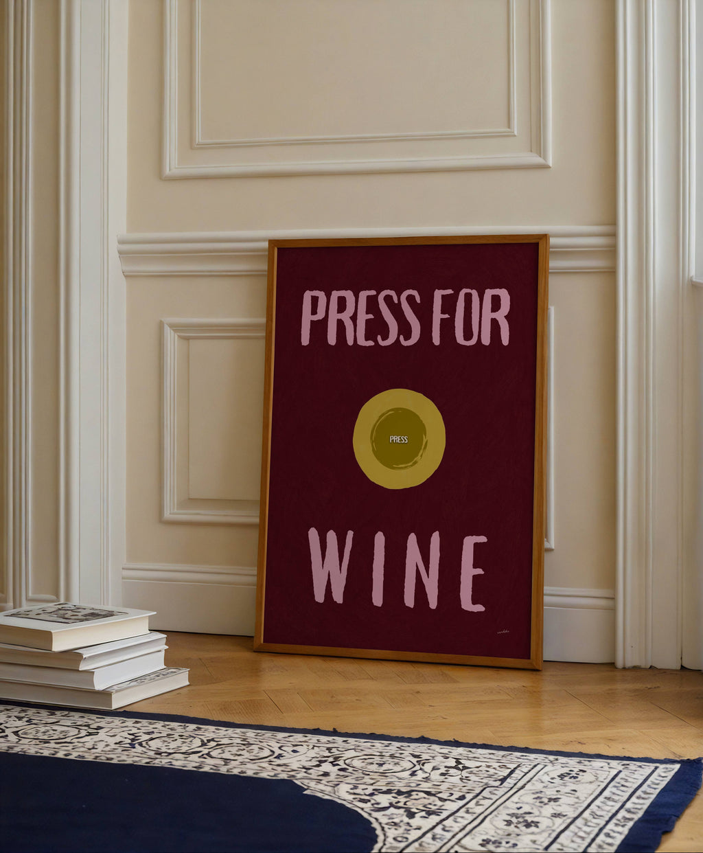 PRESS FOR WINE PRINT