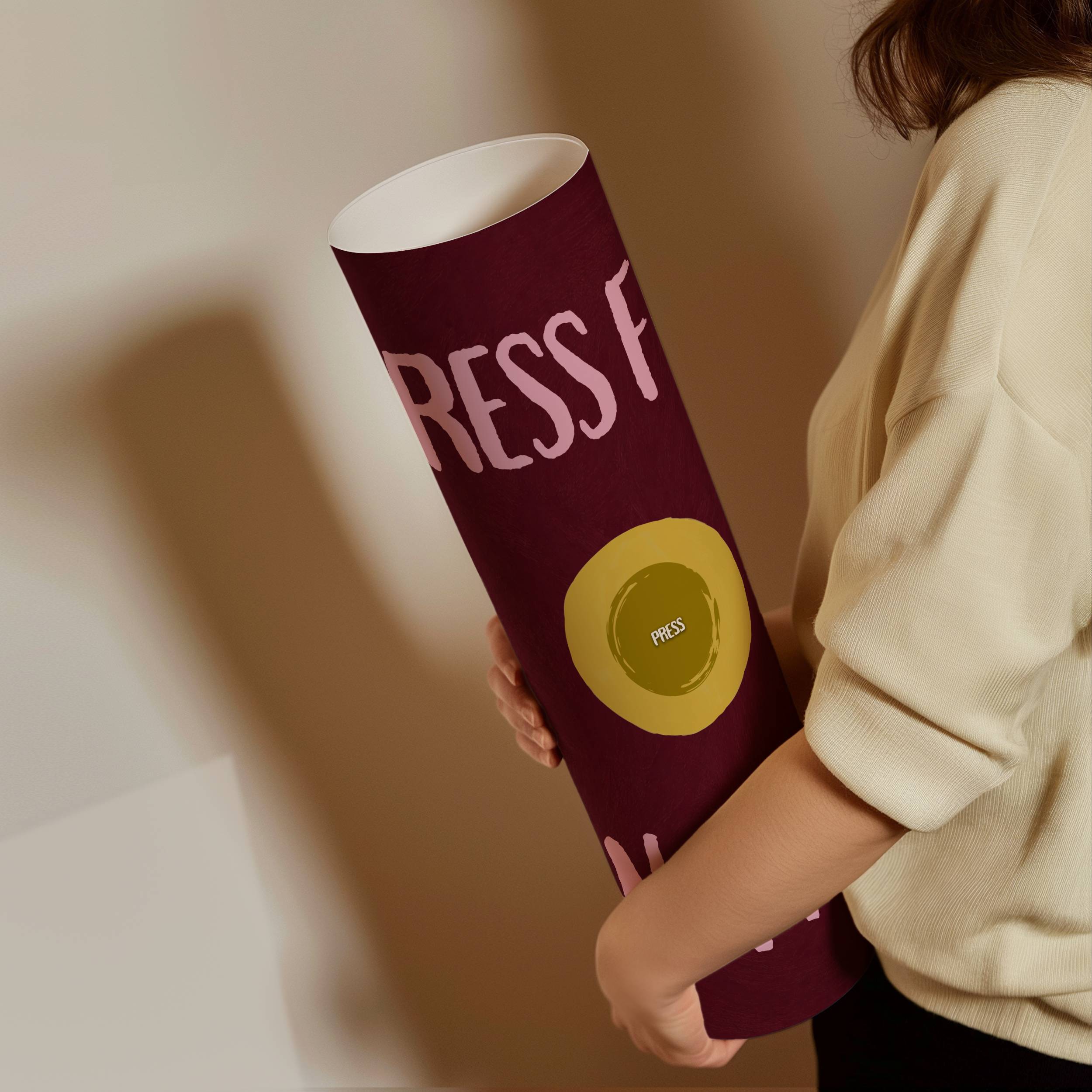 PRESS FOR WINE PRINT