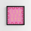 ENGLISH NUMBER CHART PRINT