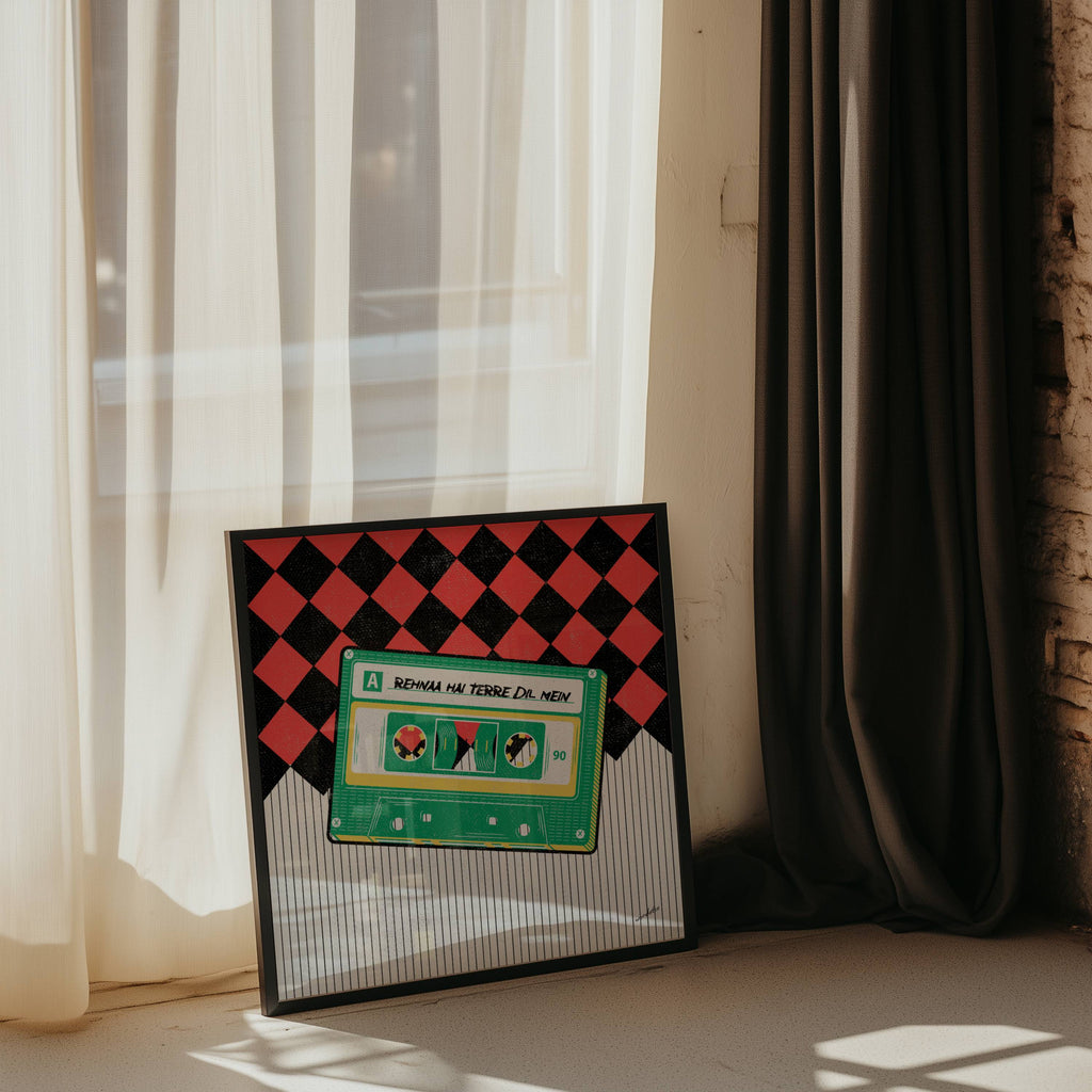 REHNAA HAI TERRE DIL MEIN CASSETTE PRINT