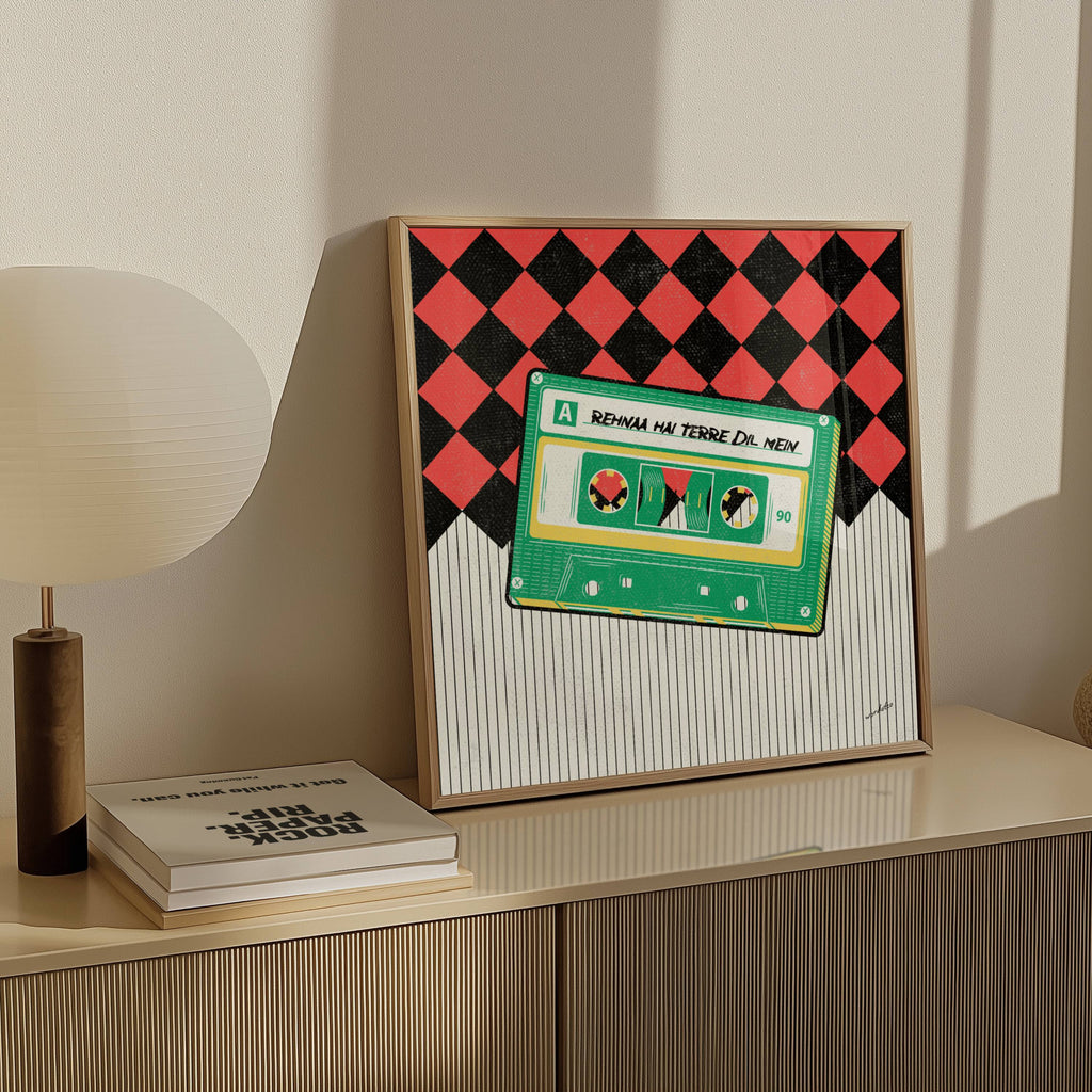 REHNAA HAI TERRE DIL MEIN CASSETTE PRINT